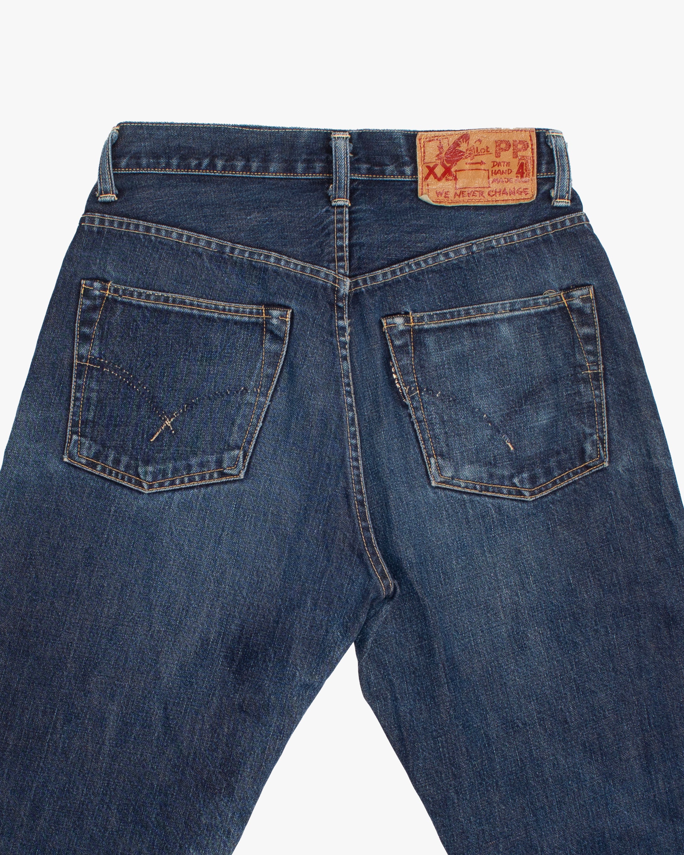 Japanese Repro Denim Jeans, 31, HR Remake, Dark Wash Blue - Image 4