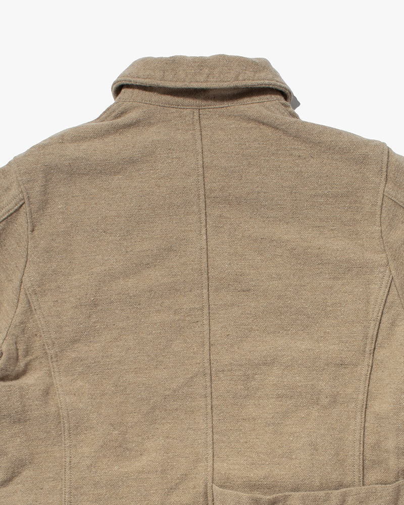 Japanese Repro Pea Coat, XL, Kapital, Beige and Khaki - Image 7