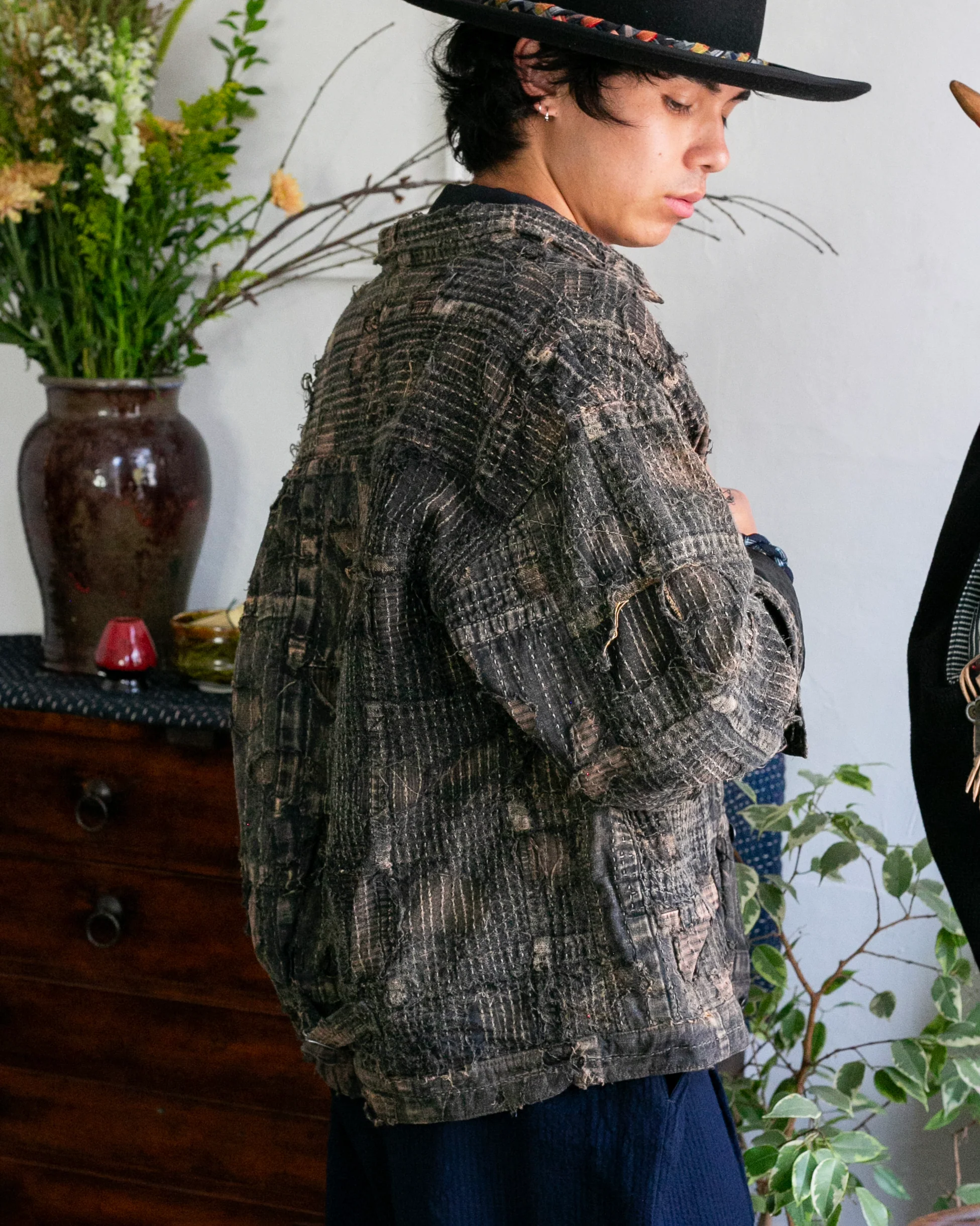 Japanese Repro Jacket, 2XL, Kapital Kountry, Patched Boro Style, Fully Sashiko-Stitched - XXL - Image 2