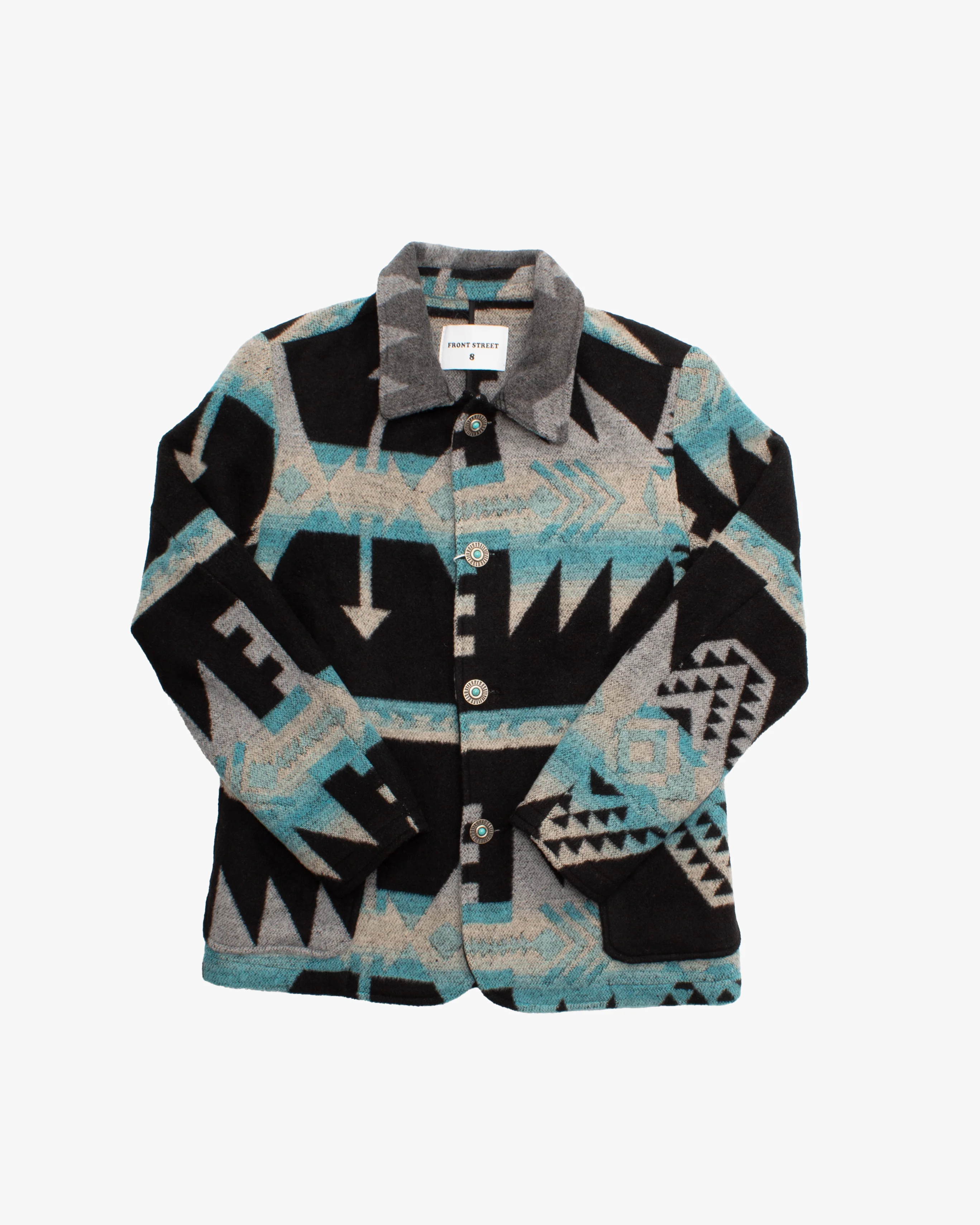 Japanese Repro Jacket, L, Front Street, Black Multicolor