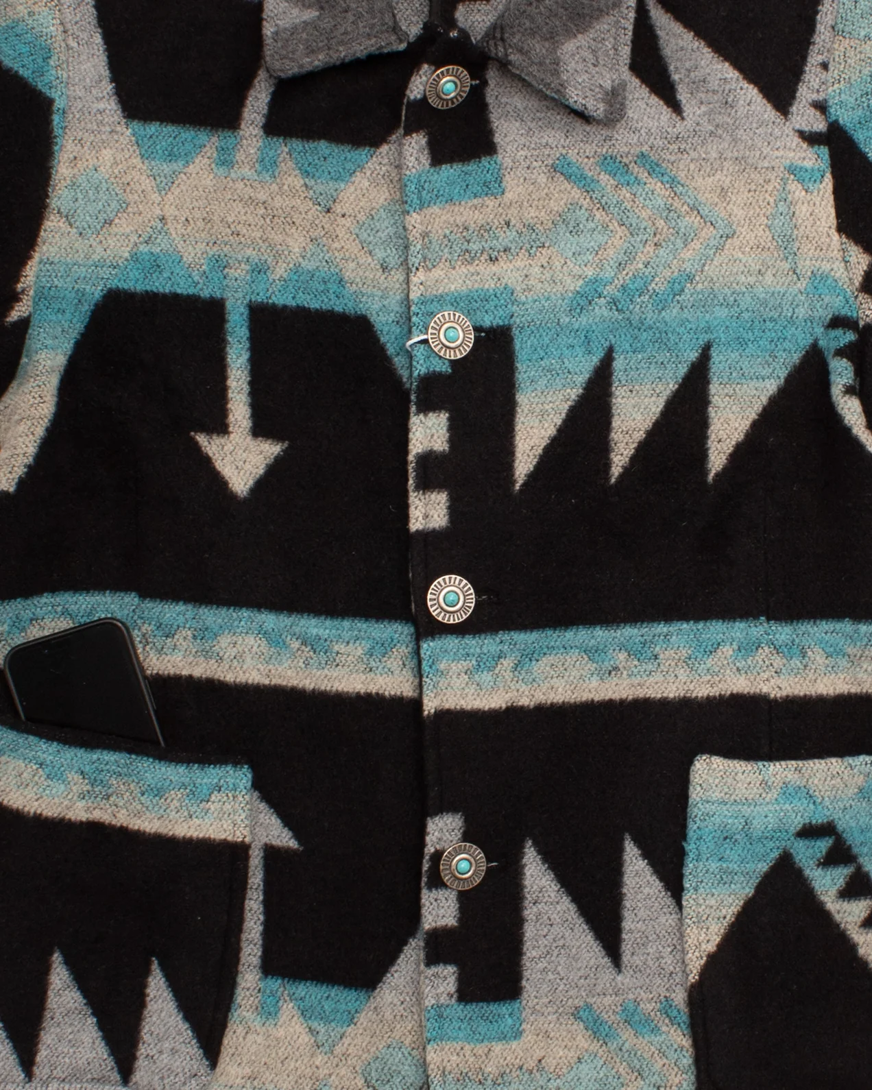 Japanese Repro Jacket, L, Front Street, Black Multicolor - Image 3