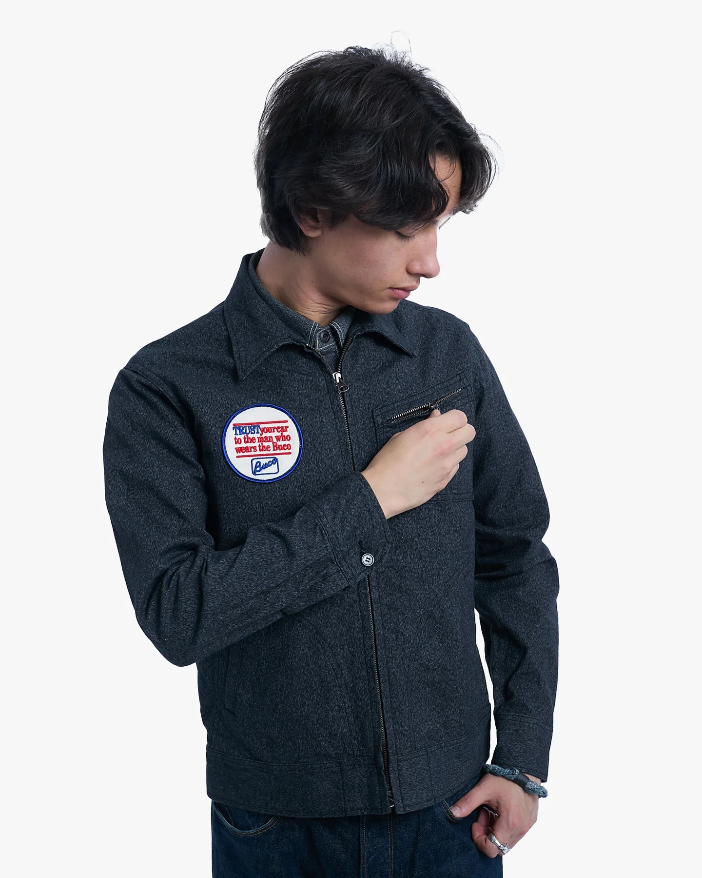 Japanese Repro Jacket, M, Joe McCoy, Grey Buco - Image 2