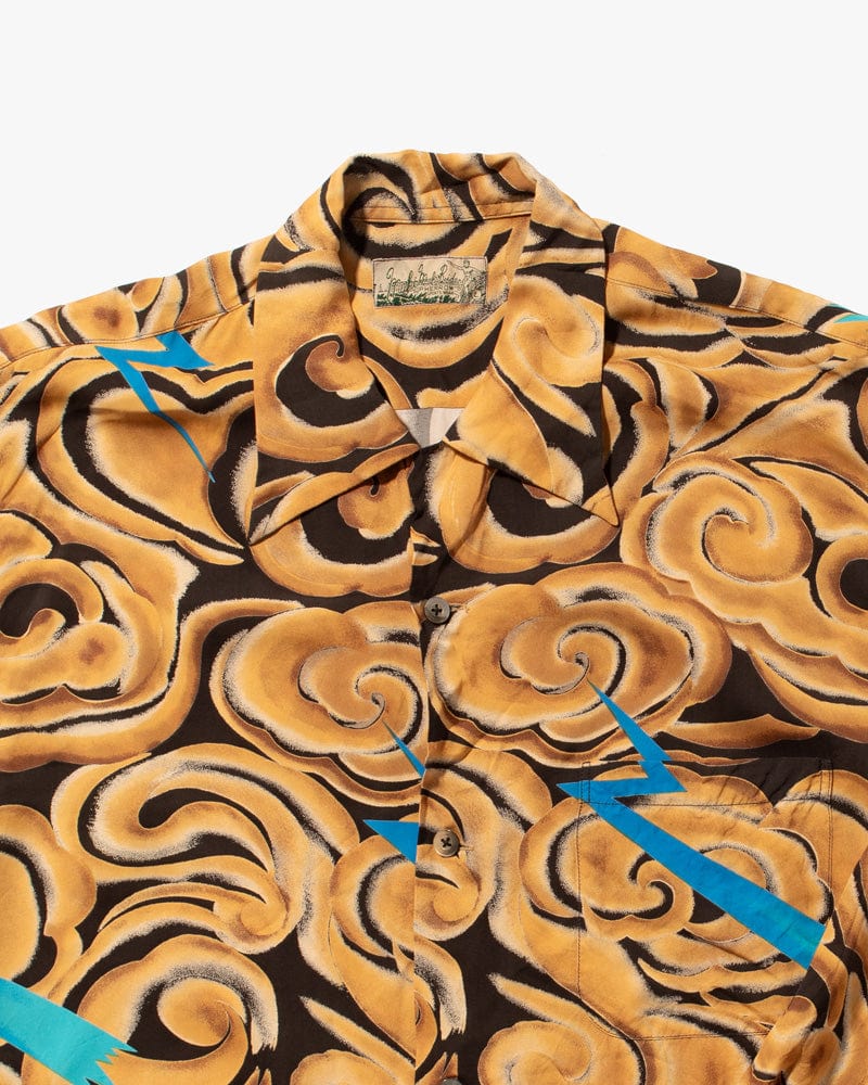 Japanese Repro Shirt, Aloha Long Sleeve, Pherrow's Brand, Wind and Lightning - L - Image 2