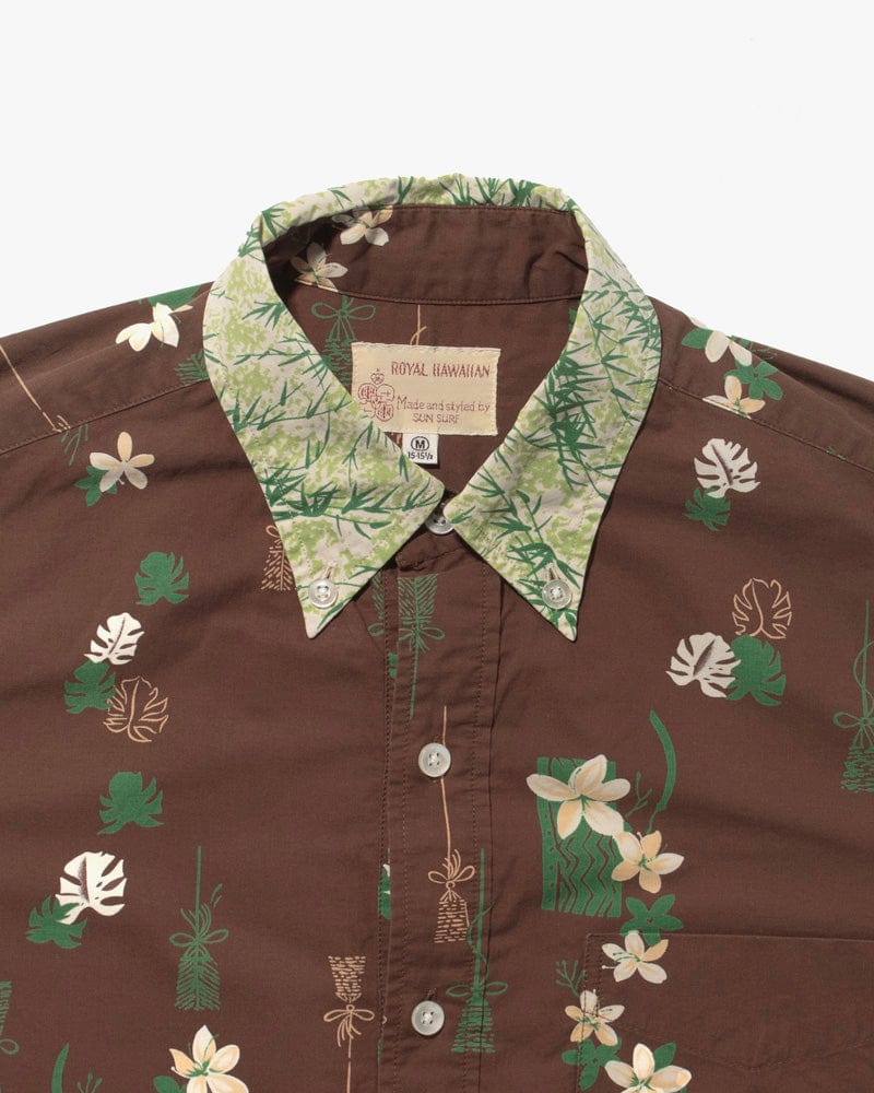 Japanese Repro Shirt, Aloha Short Sleeve, Royal Hawaiian - Sun Surf Brand, Flora - M - Image 6