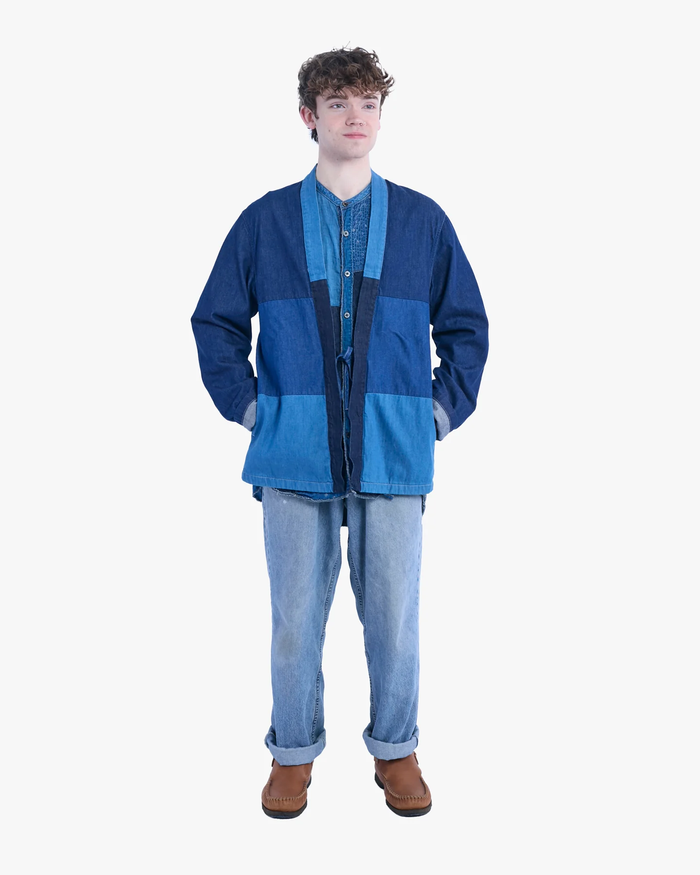 Japanese Repro Shirt, L, Kapital, Denim Kakashi - Image 2