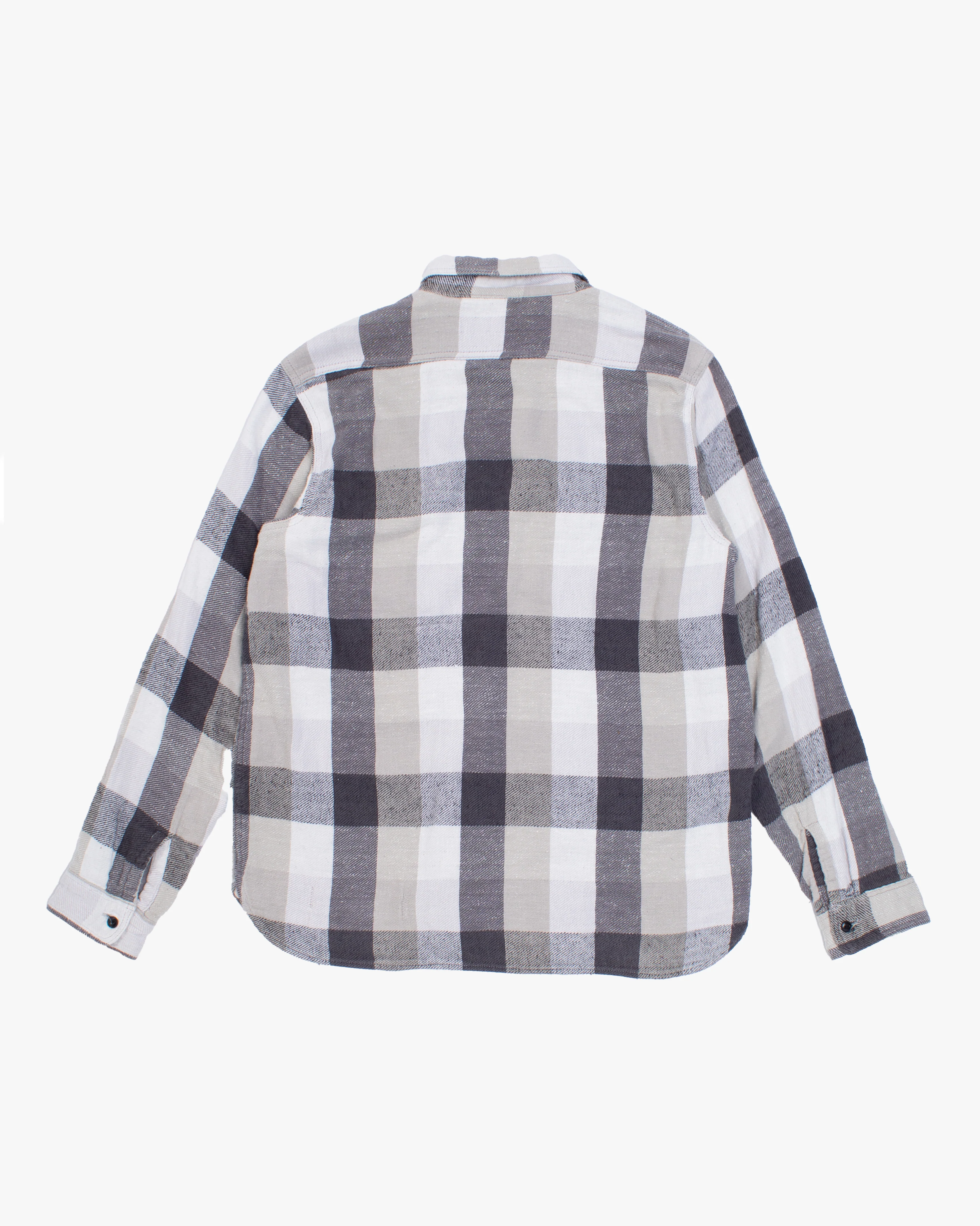 Japanese Repro Shirt, XL, Kapital, Checked White Flannel - Image 3