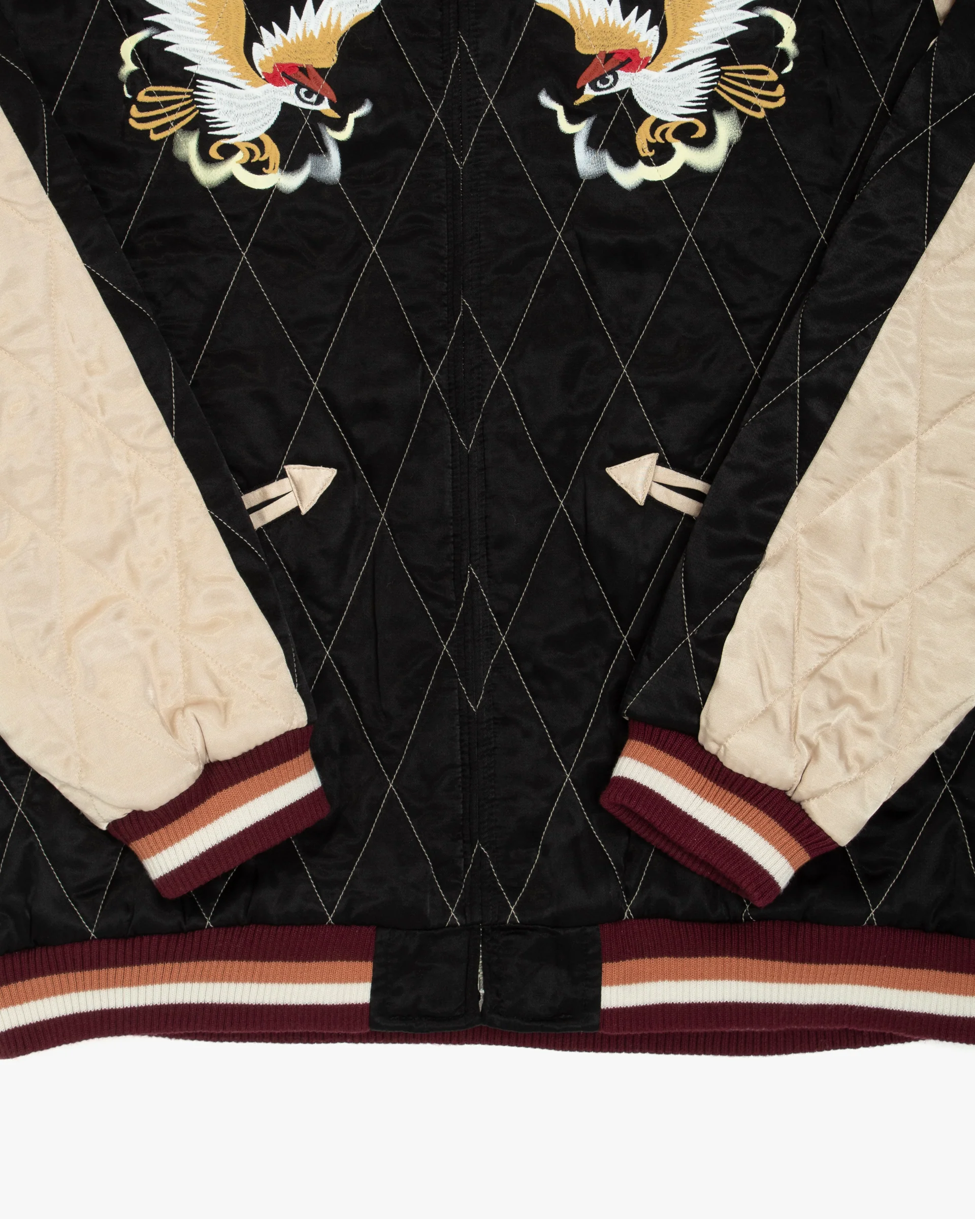 Japanese Repro Souvenir Jacket, L, Houston, Japan Prefecture Back Design - Image 3