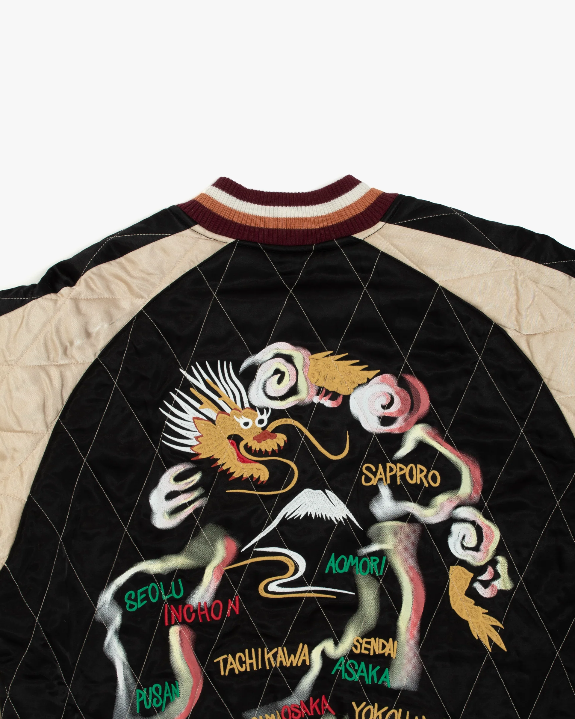 Japanese Repro Souvenir Jacket, L, Houston, Japan Prefecture Back Design - Image 6