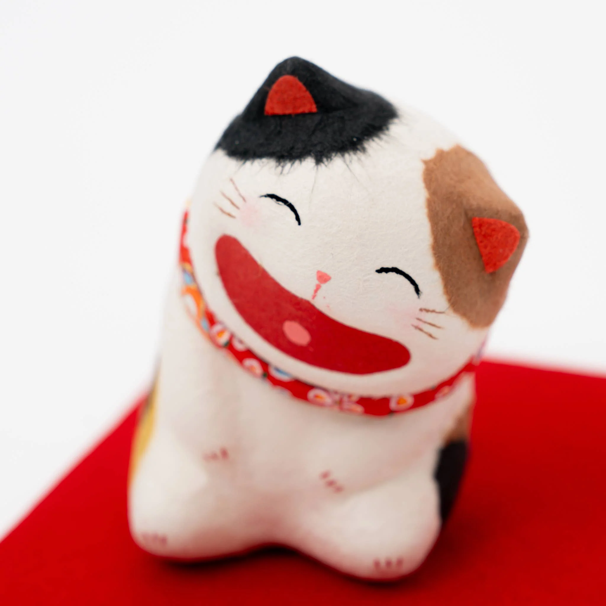 U PLUS INC, Japanese washi paper big laughing cat ornament - Image 5