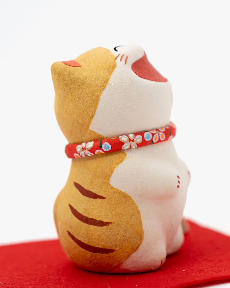 U Plus Inc, Japanese Washi Paper, Laughing Cat Ornament - Image 5