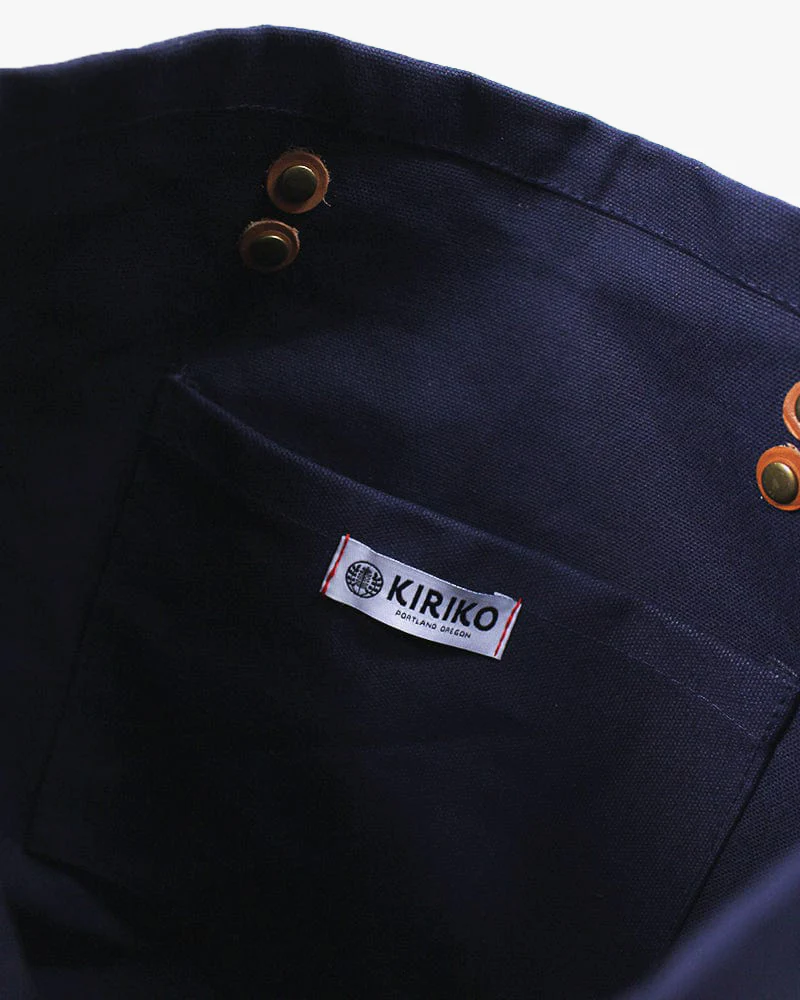 Kiriko Original Tote, Large, Canvas, Navy Bear - Image 4