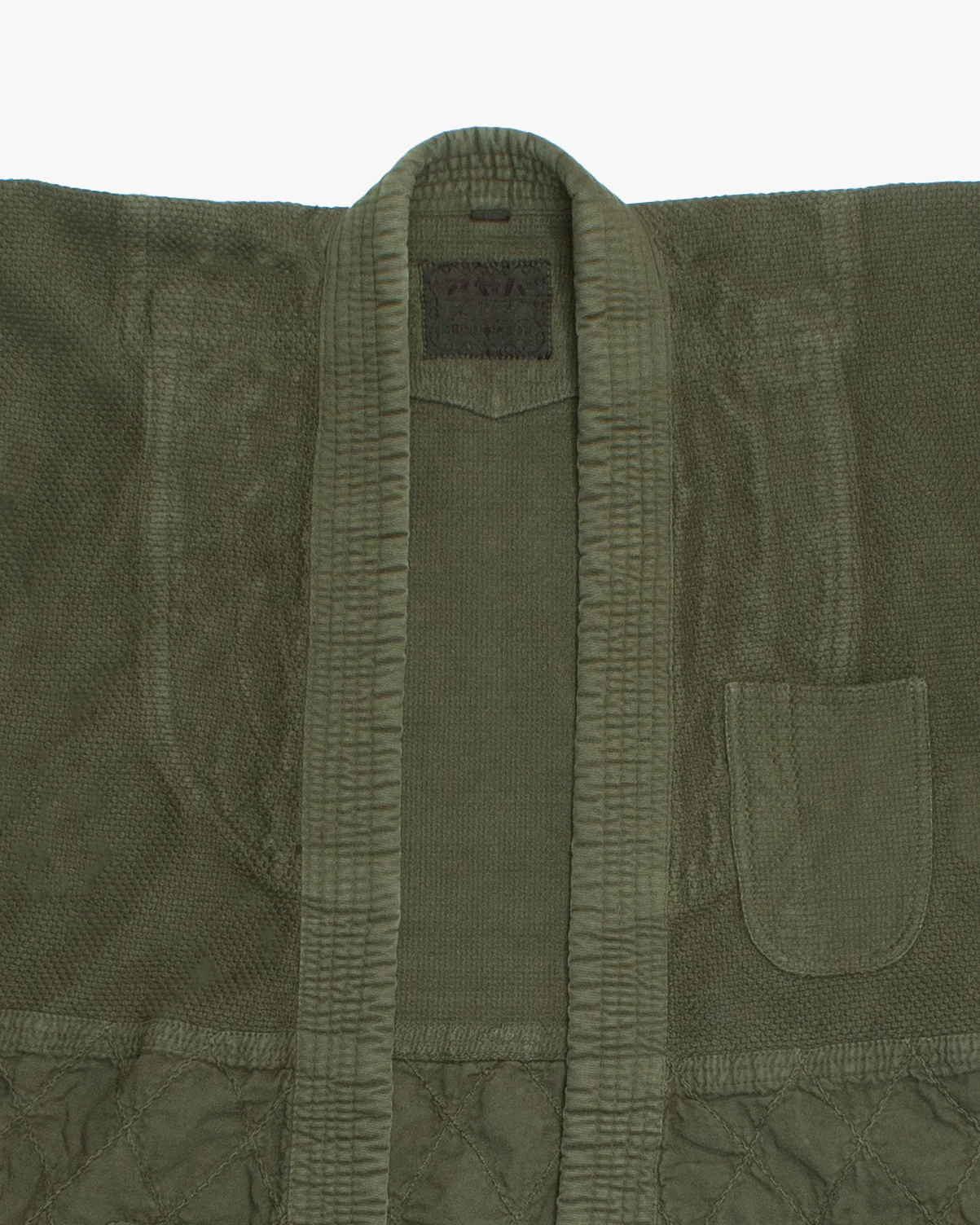 Kiriko Custom Dyed Kendogi Jacket with Pockets, Aimirucha, Style C