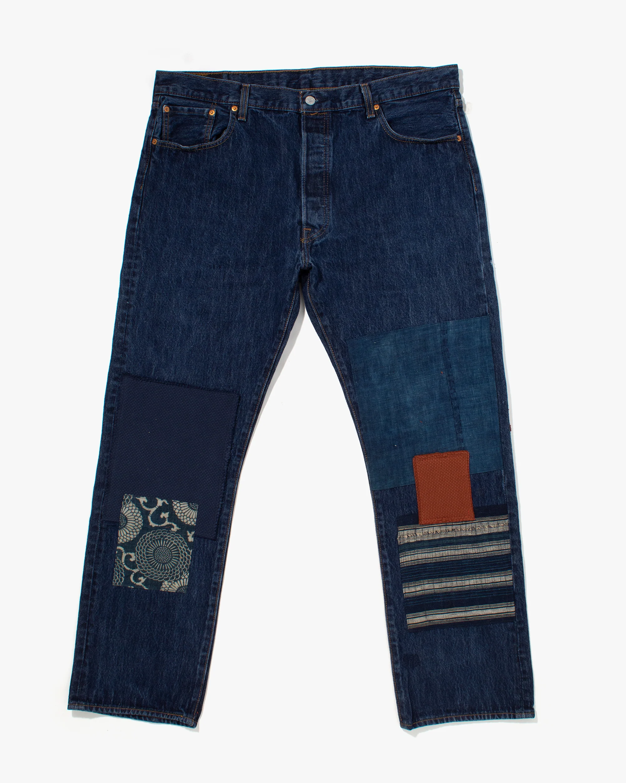 Kiriko Custom Patched Denim Jeans, 2