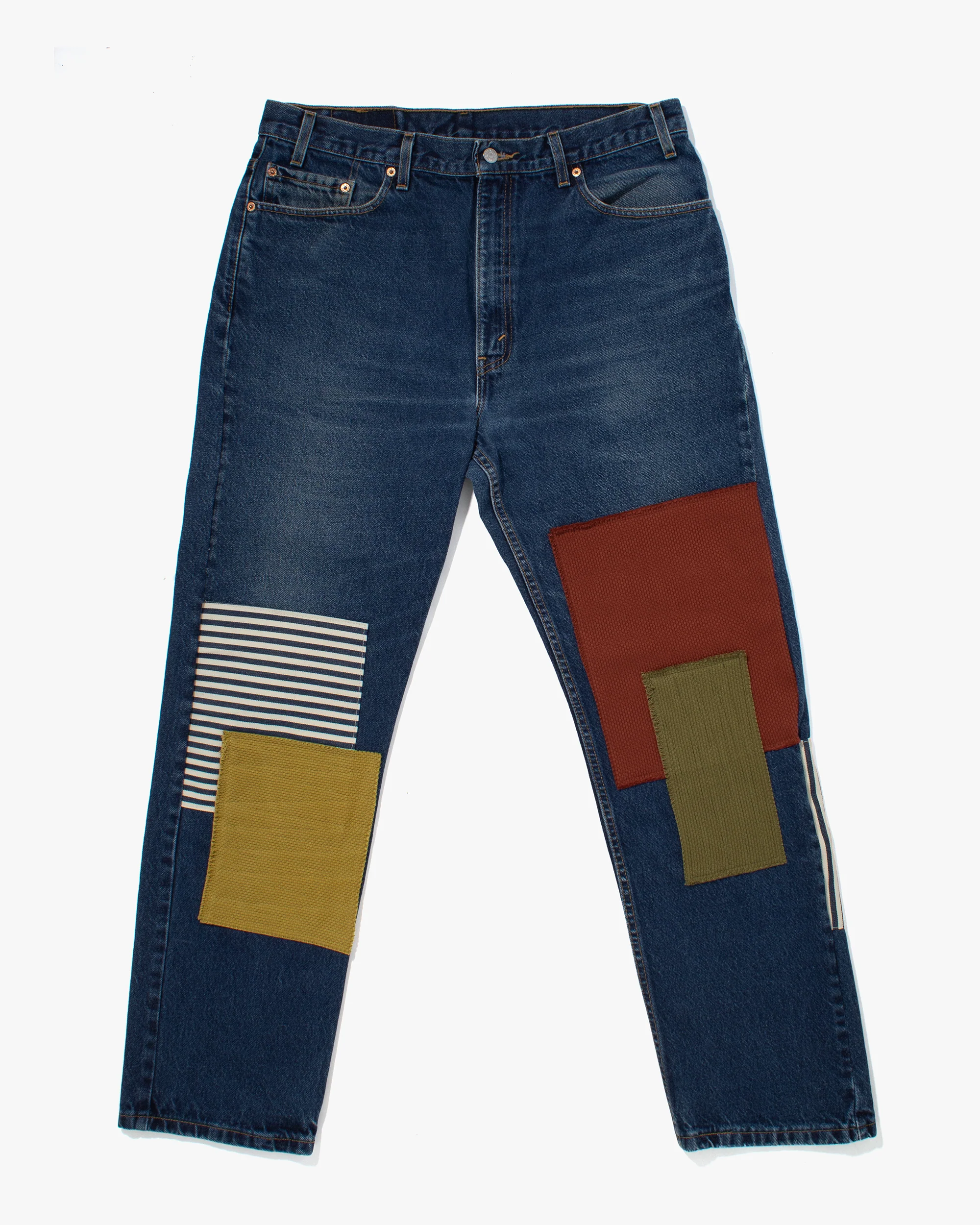 Kiriko Custom Patched Denim Jeans, 3