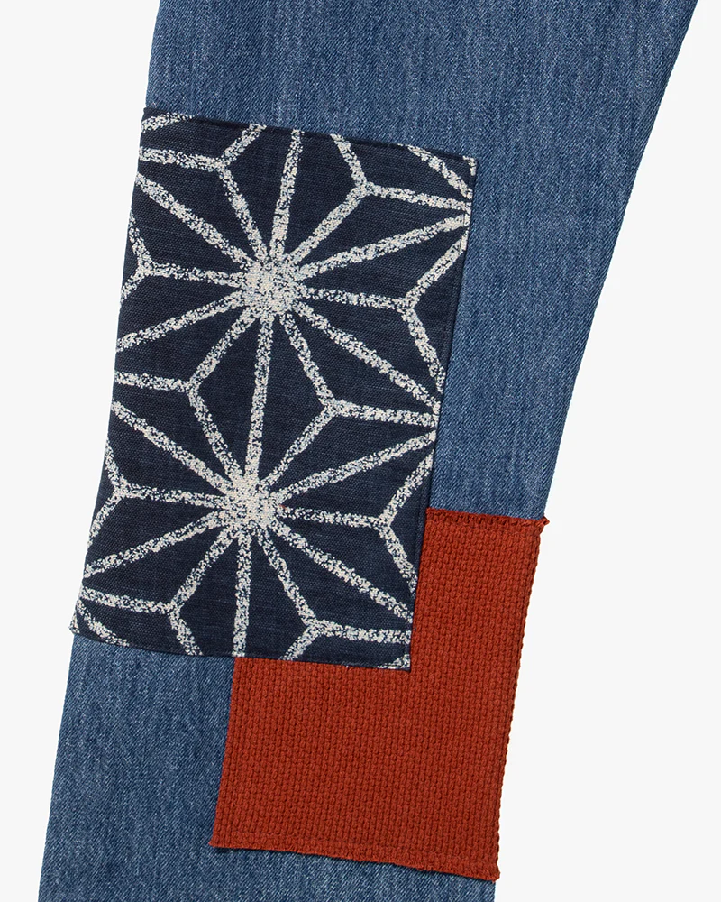 Kiriko Custom Patched Denim Jeans, Levi's Brand, 9 - Image 8