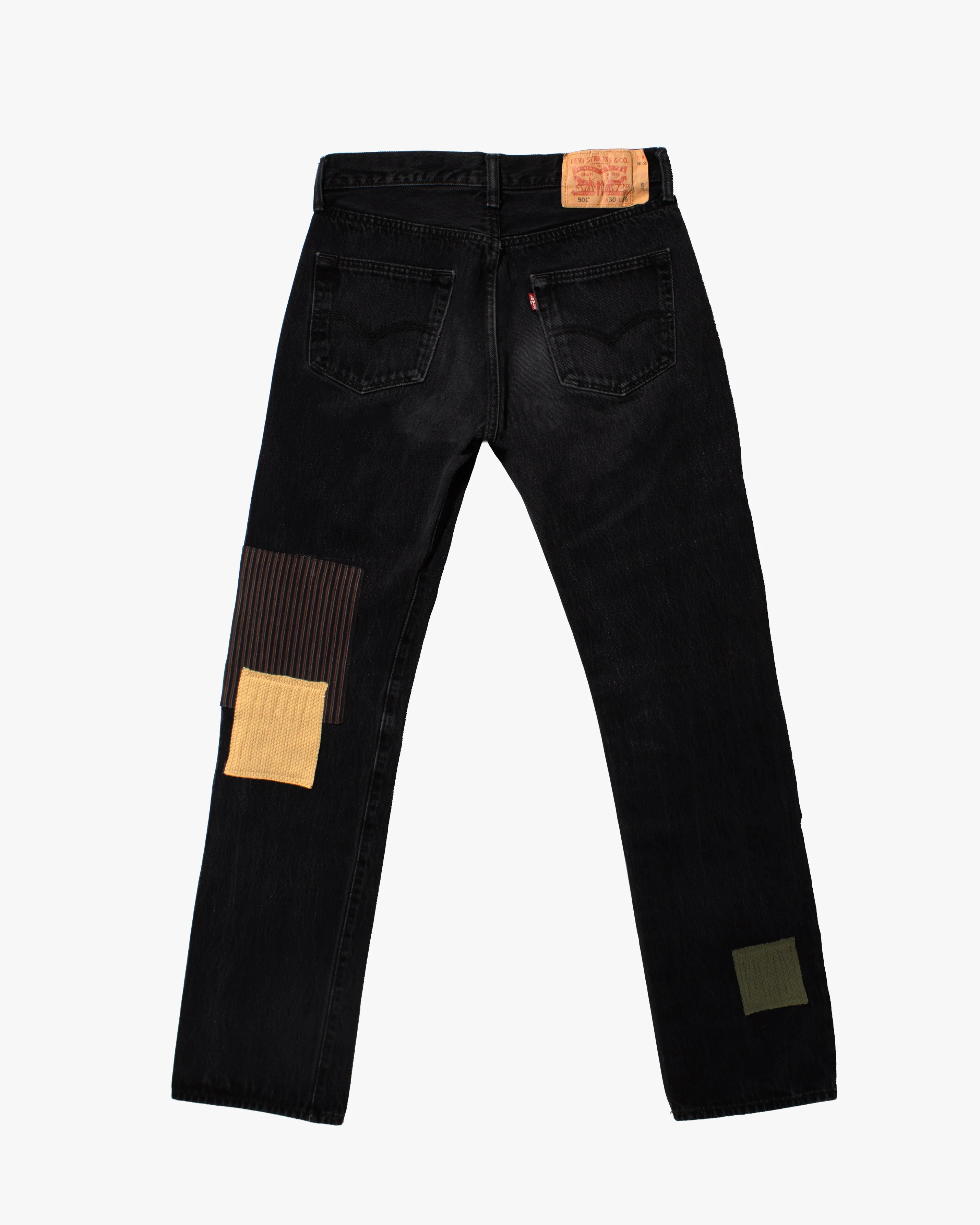 Kiriko Custom Patched Denim Jeans, Levi's Brand, 15 - Image 14