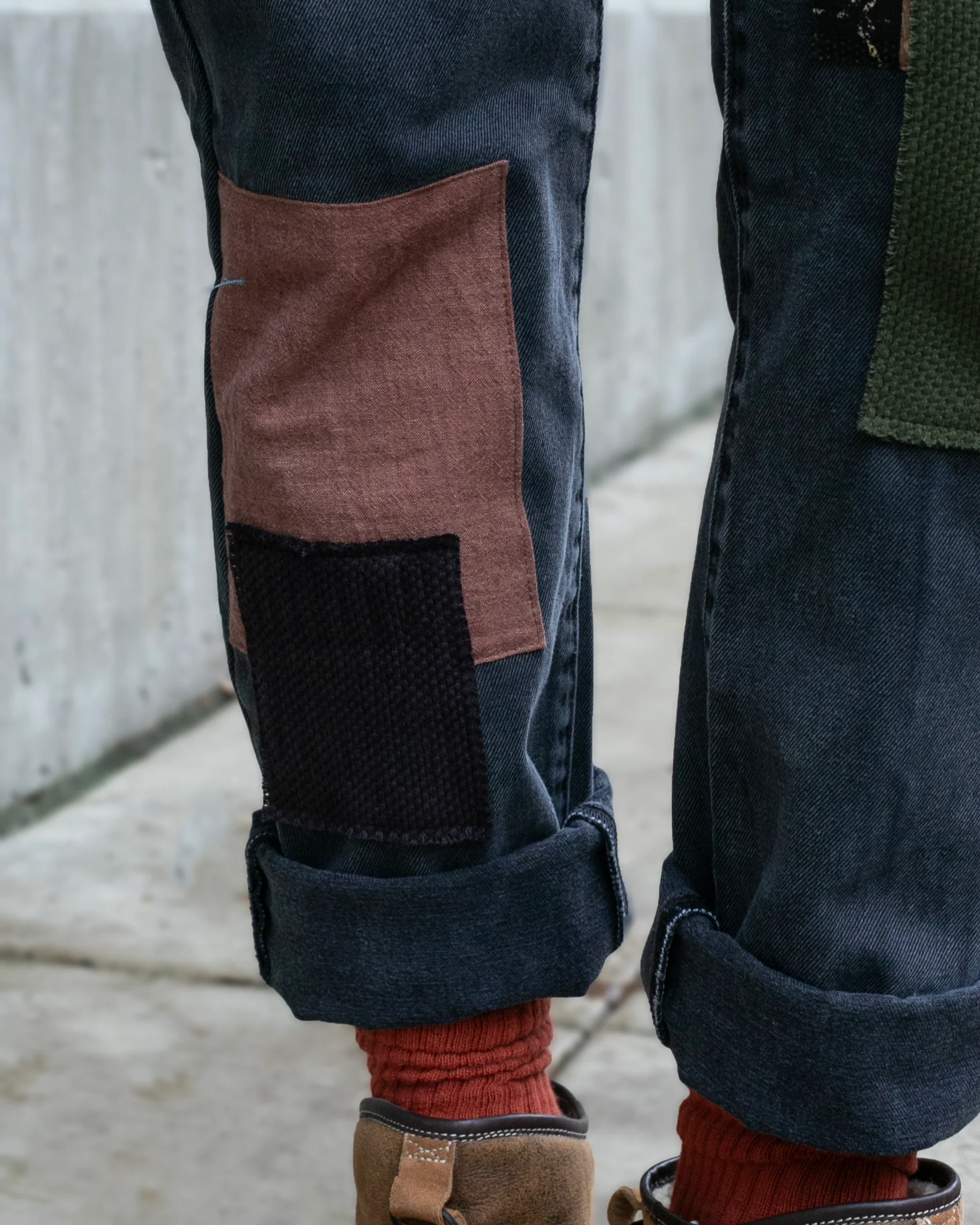 Kiriko Custom Patched Denim Jeans, Levi's Brand, 15 - Image 4