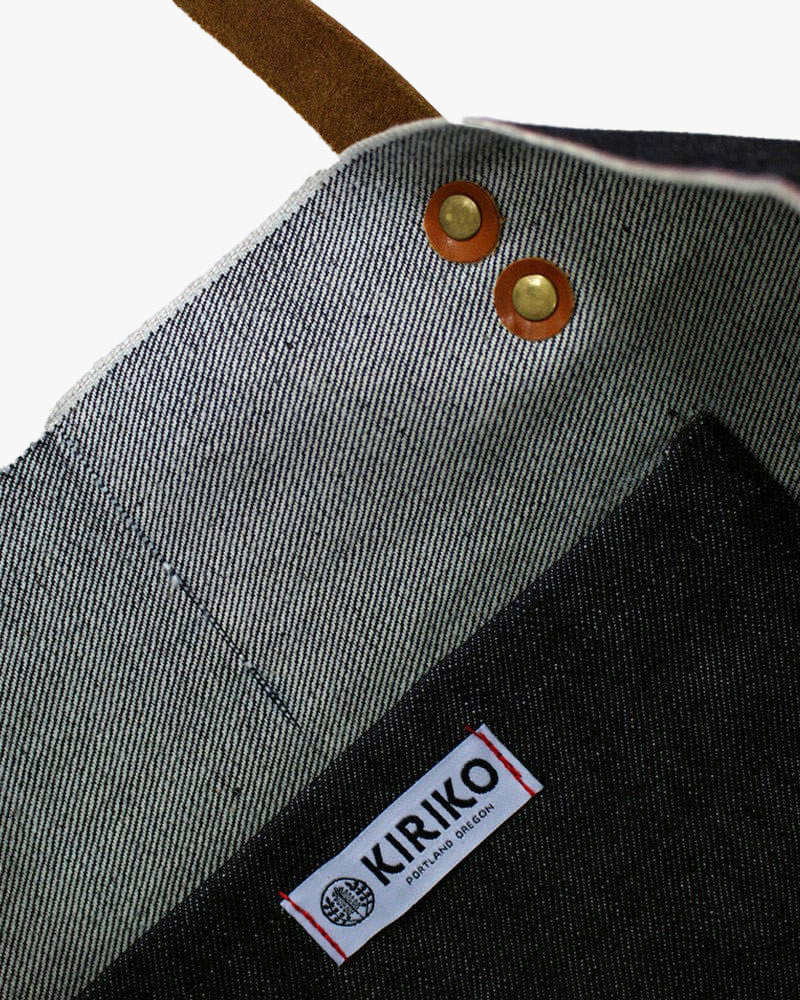 Kiriko Original Tote, Large, Selvedge Denim, Indigo Logo - Image 5