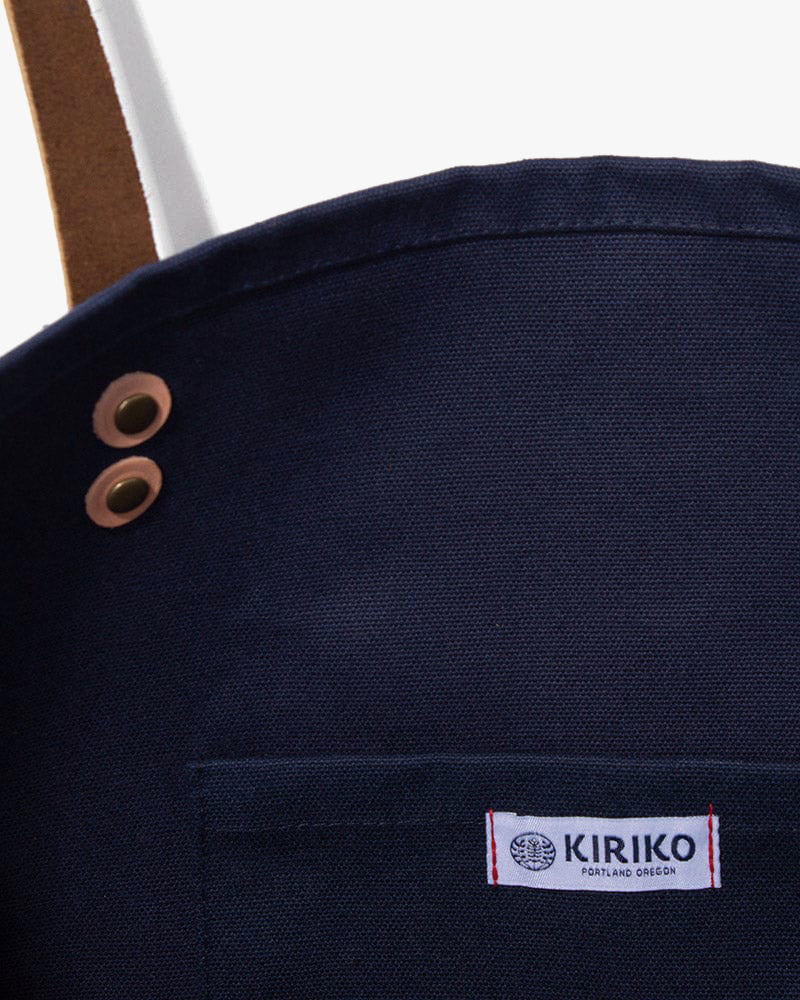 Kiriko Original Tote, Large, Canvas, Navy Logo - Image 4