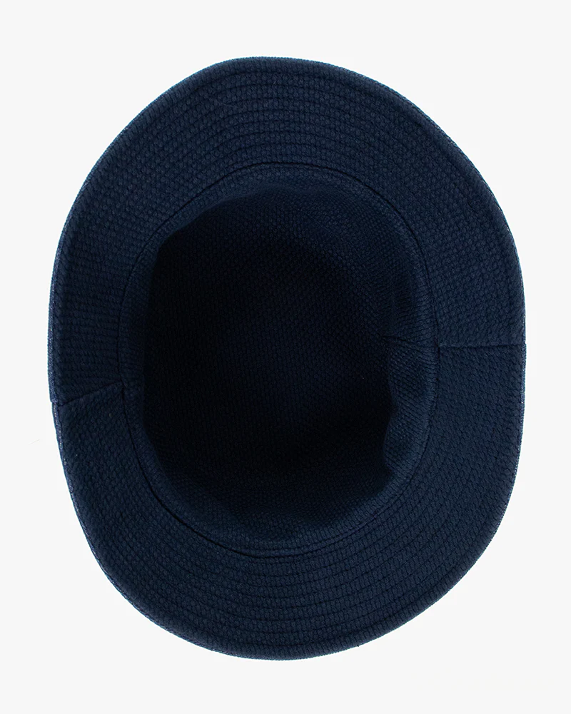 Kiriko Original Bucket Hat, Reversible Navy Sashi-ori and Denim - Image 11