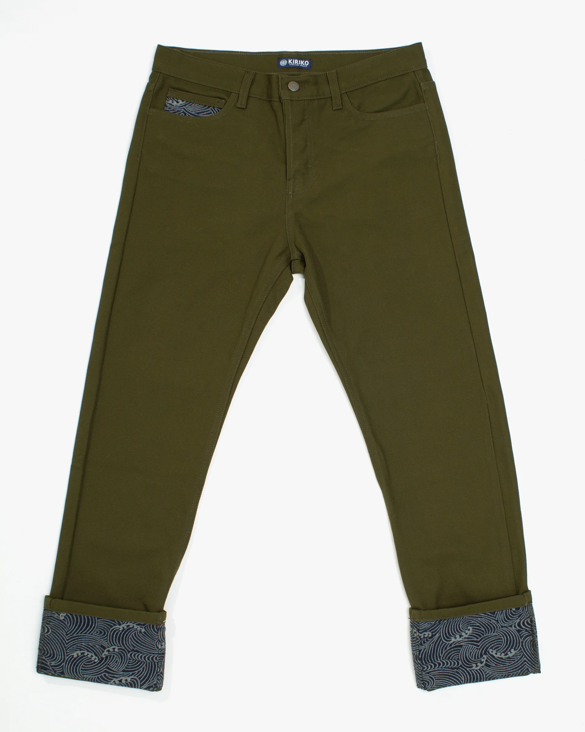 Kiriko Original Canvas Pants, US Made 12.8 oz., Olive, Nami