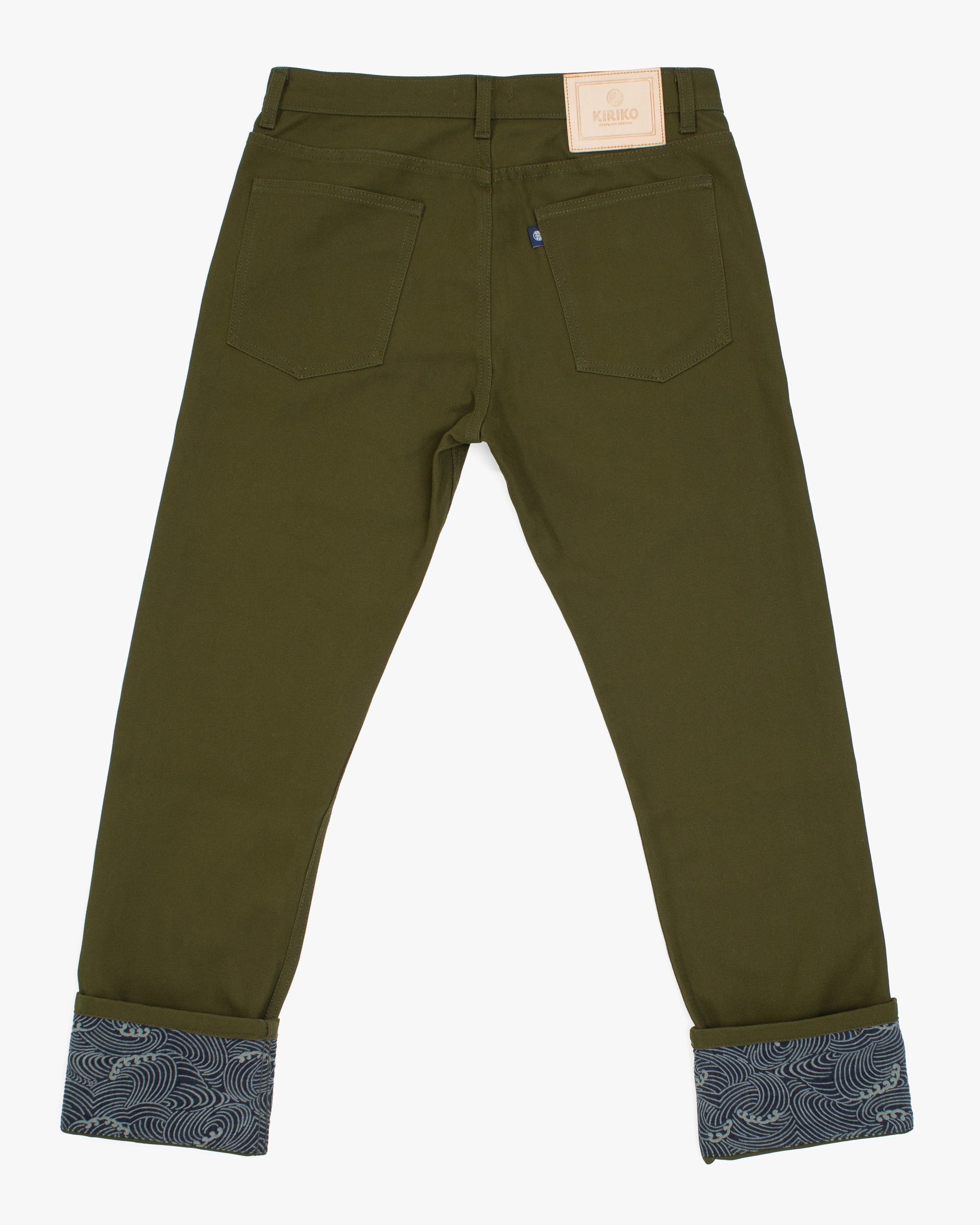Kiriko Original Canvas Pants, US Made 12.8 oz., Olive, Nami - Image 2