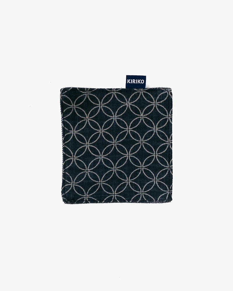 Kiriko Original Coaster, Indigo Shippou - Image 3