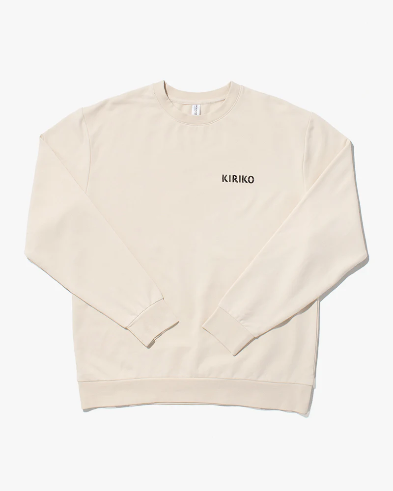 Kiriko Original Crewneck, Printed Koi-Dragon, Cream - Image 9