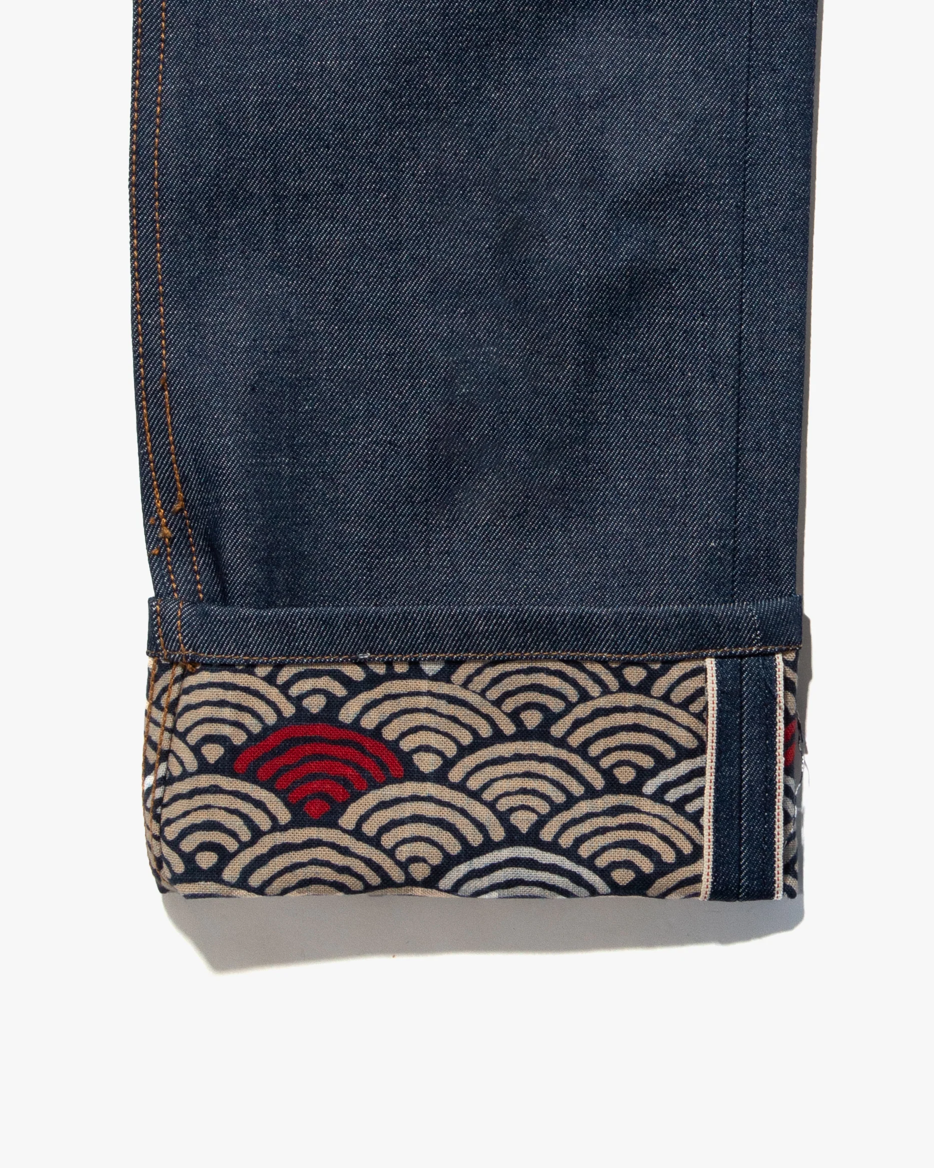 Kiriko Original Denim Jeans, US Made 12.5 oz. Premium Selvedge, Raw, Seigaiha - Image 7