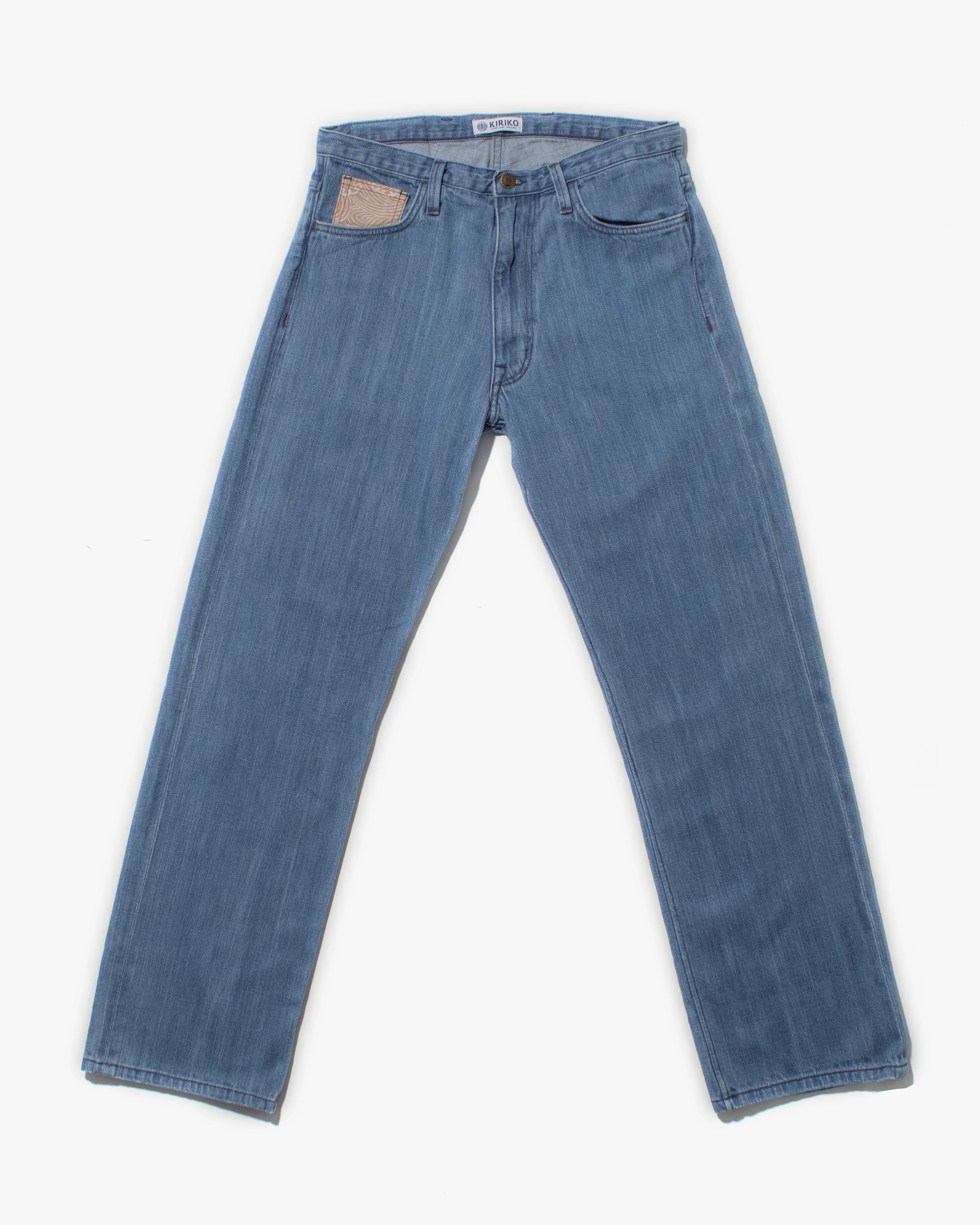 Kiriko Original Easy Fit Denim, US Made 11 oz. Lightweight Broken Twill - Bleach Wash - Image 6