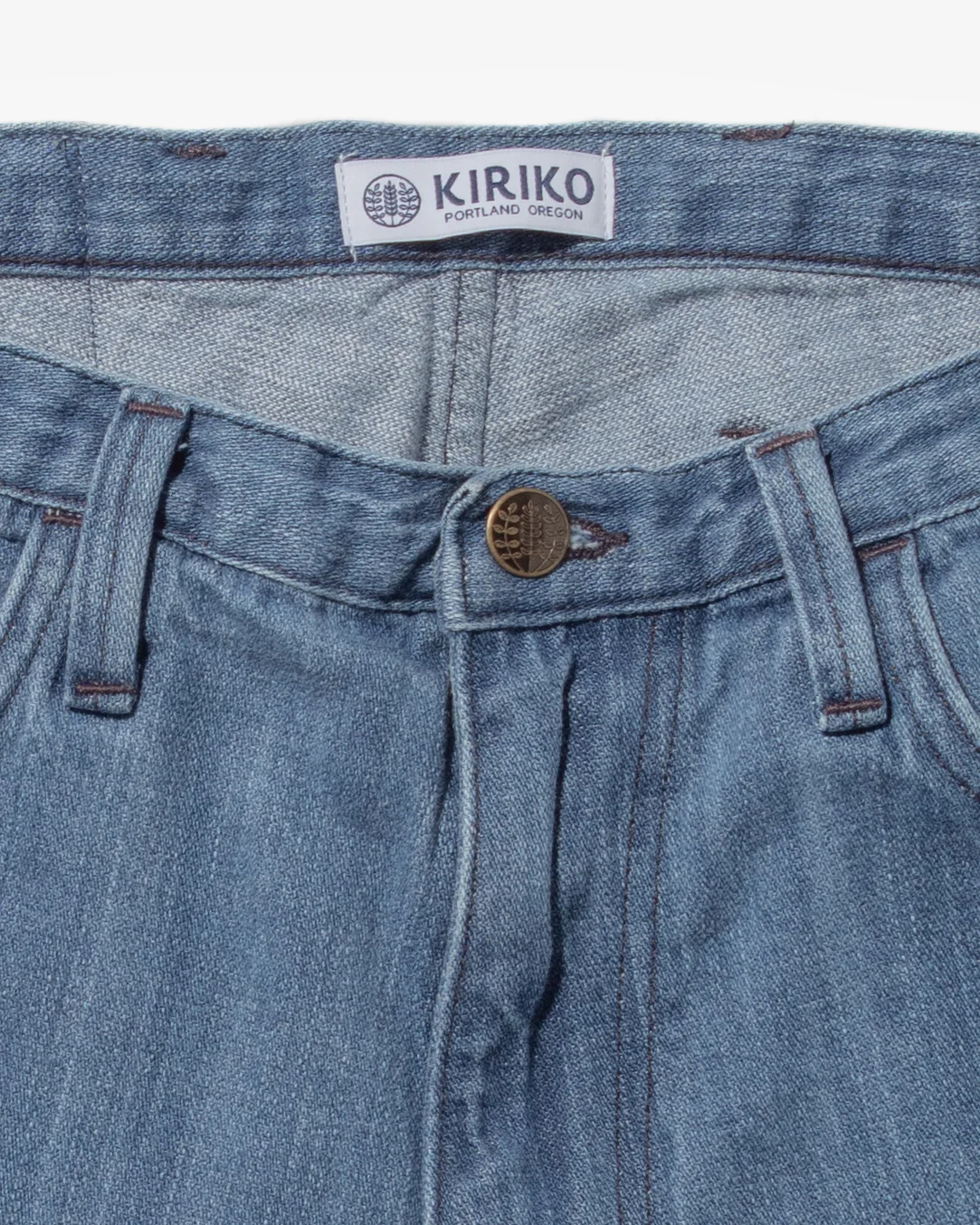 Kiriko Original Easy Fit Denim, US Made 11 oz. Lightweight Broken Twill - Bleach Wash - Image 8