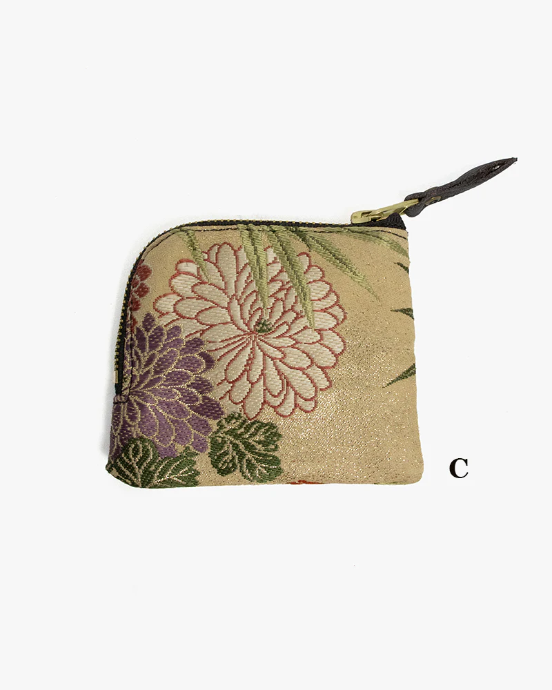 Kiriko Original Obi Zipper Wallet, Gold and Multicolor - Image 11