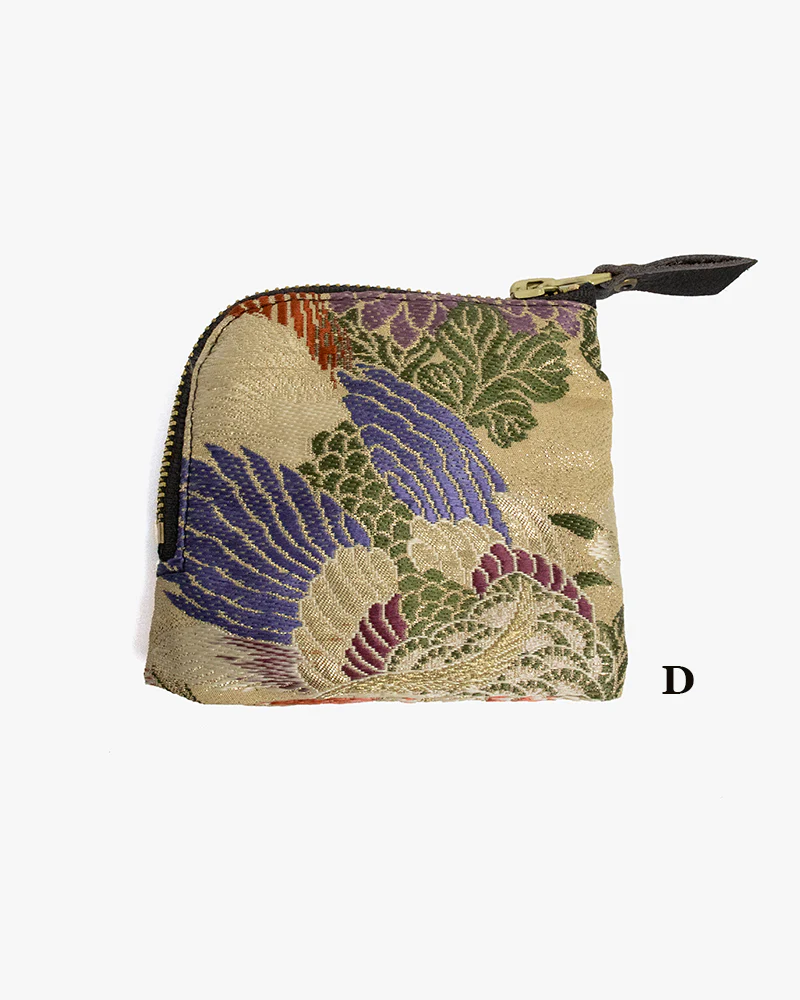 Kiriko Original Obi Zipper Wallet, Gold and Multicolor - Image 13