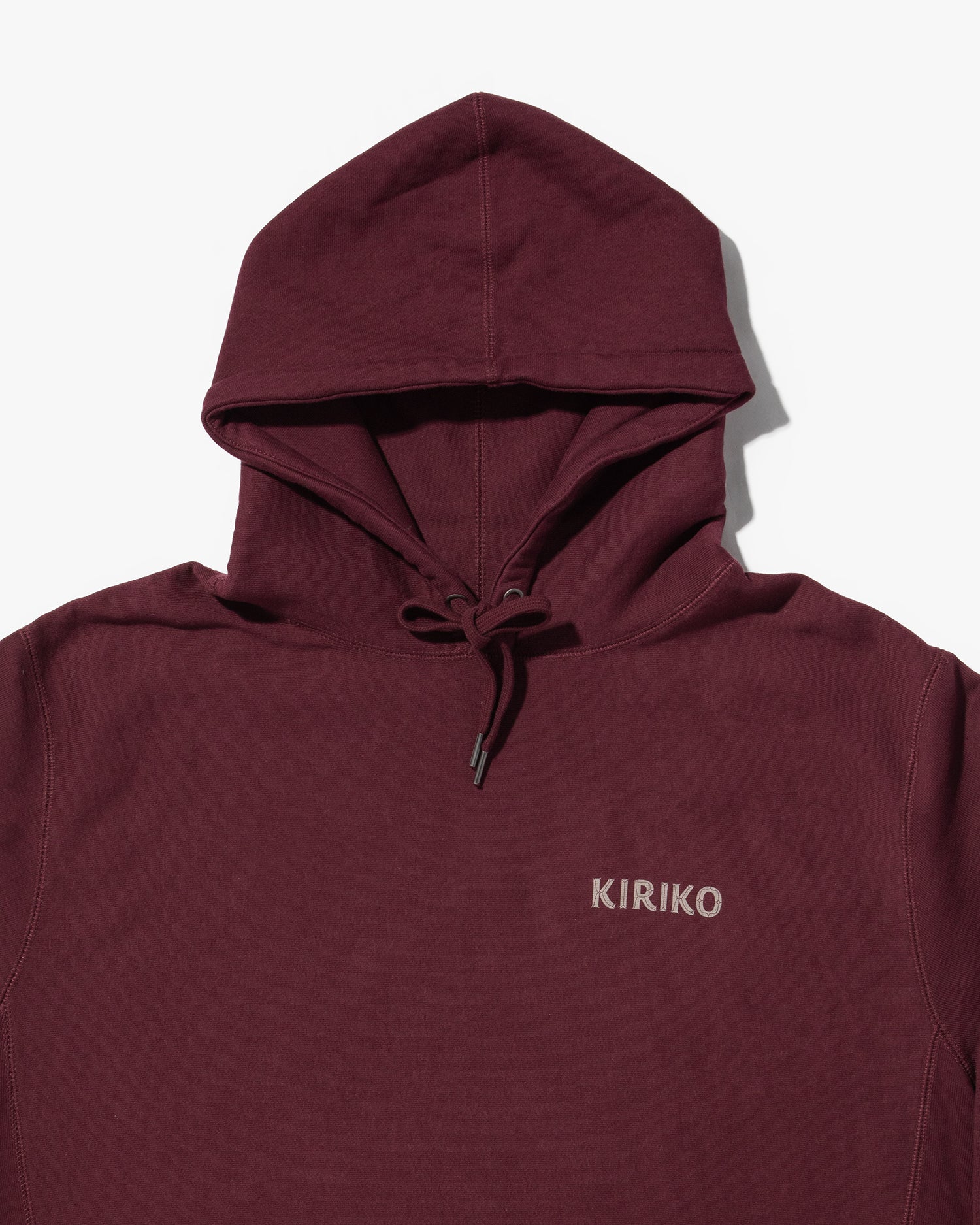 Kiriko Original Hoodie, Printed Ainu, Maroon - Image 3