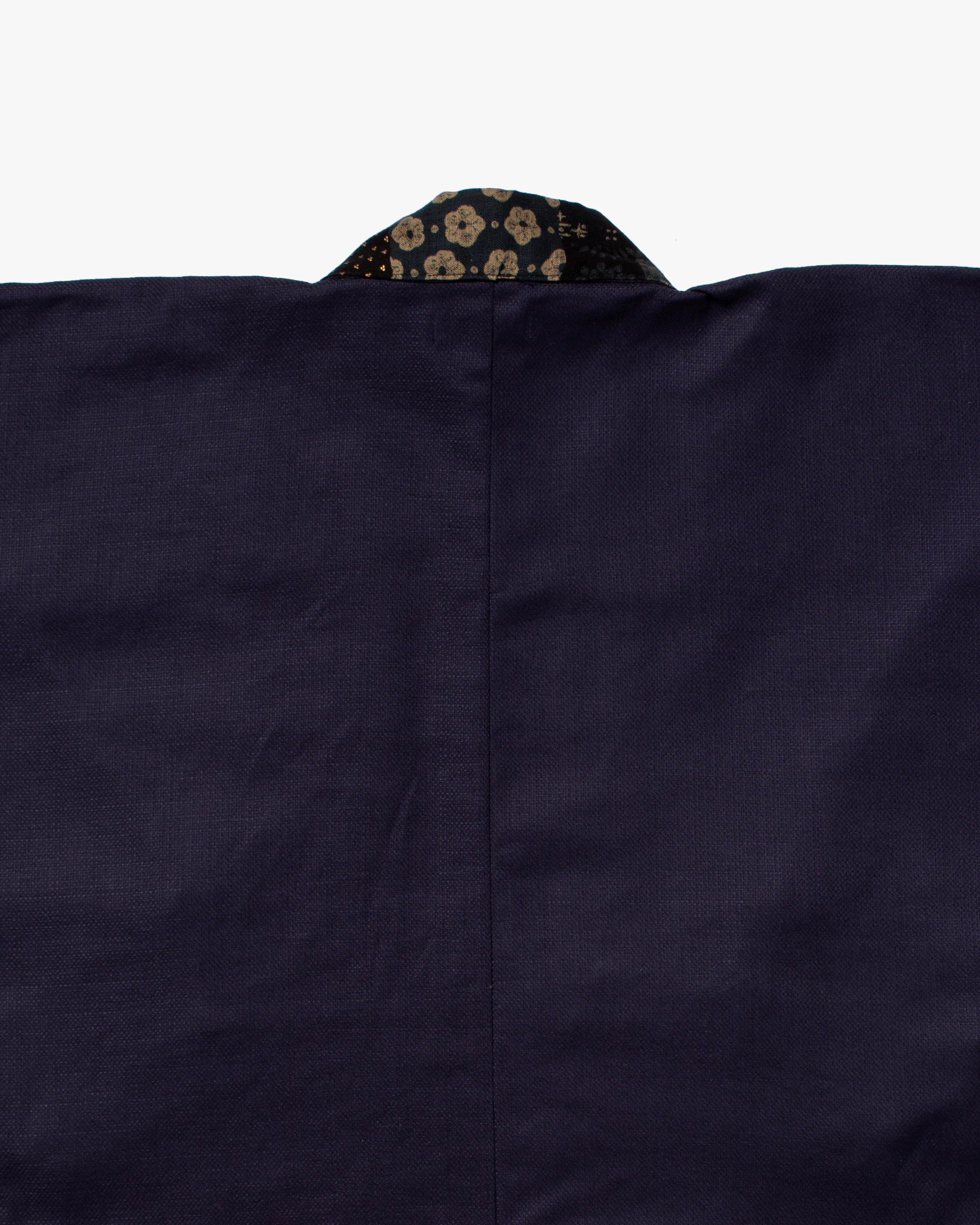 Kiriko Original Jacket, Modern Noragi, Indigo and Multi Patchwork, Dark Teal and Gold - Image 9