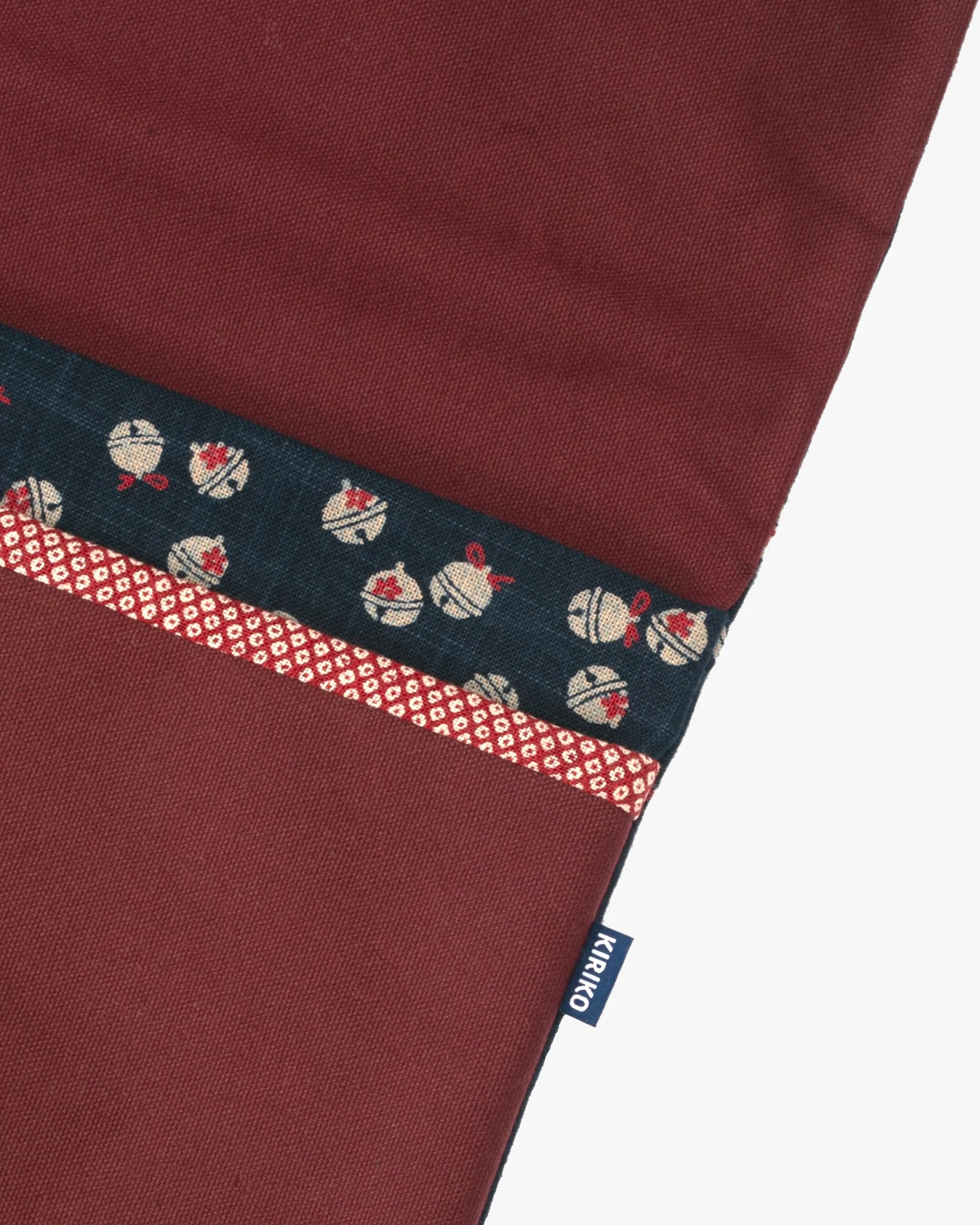 Kiriko Original Laptop Cover, Large, Suzu with Solid Burgundy - Image 3