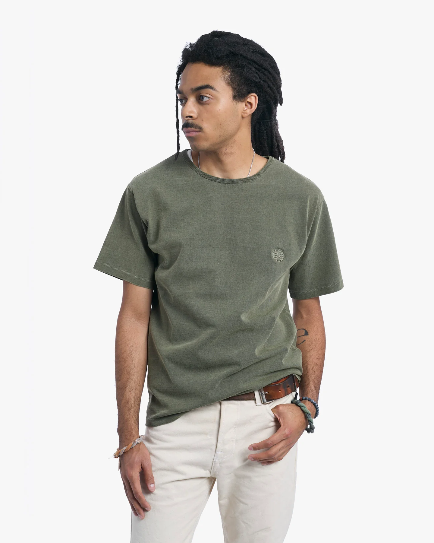 Kiriko Original Logo Embroidered T-Shirt, Green