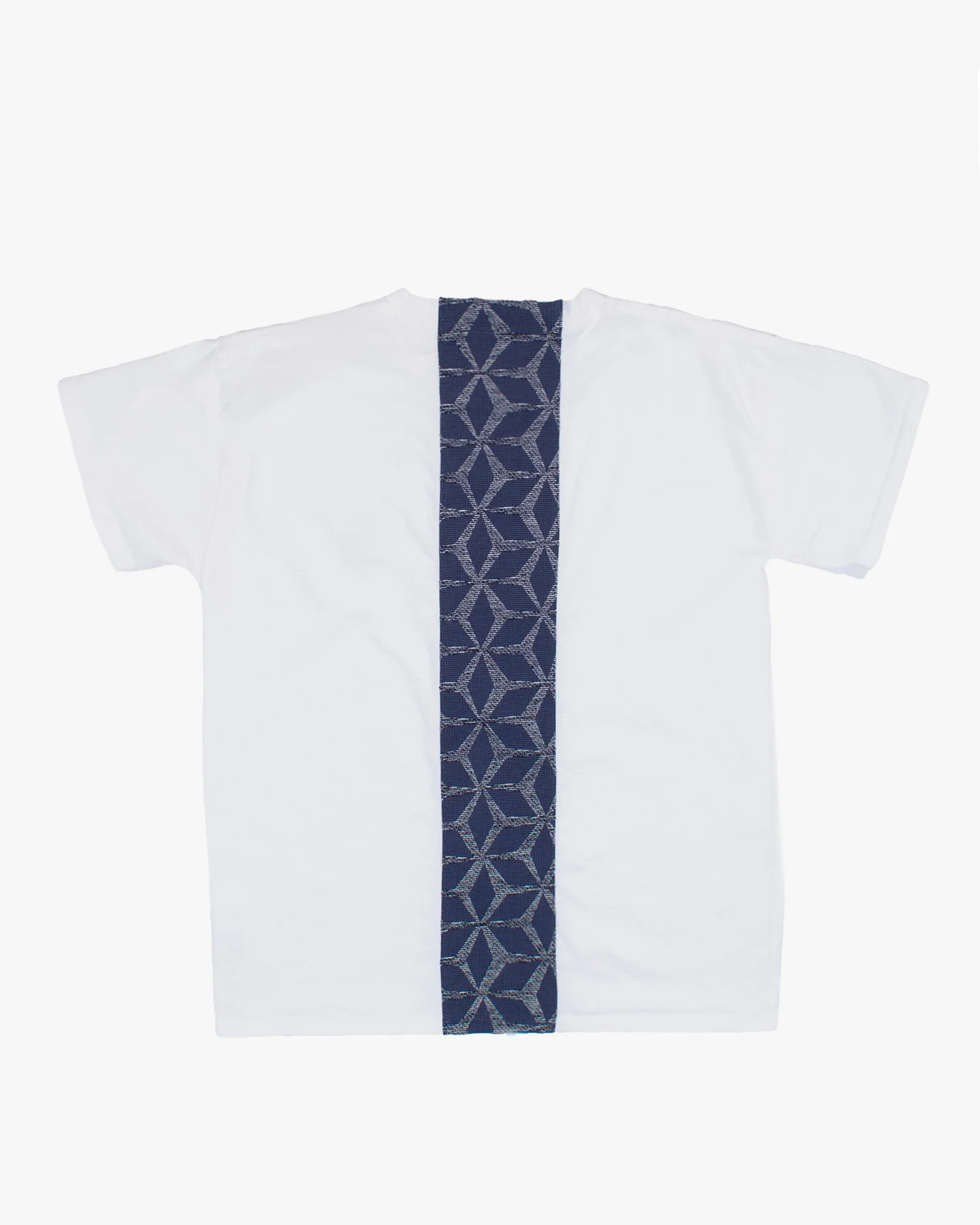 Kiriko Original Tee, 8 oz Cotton, White with Jacquard Asanoha - Image 3
