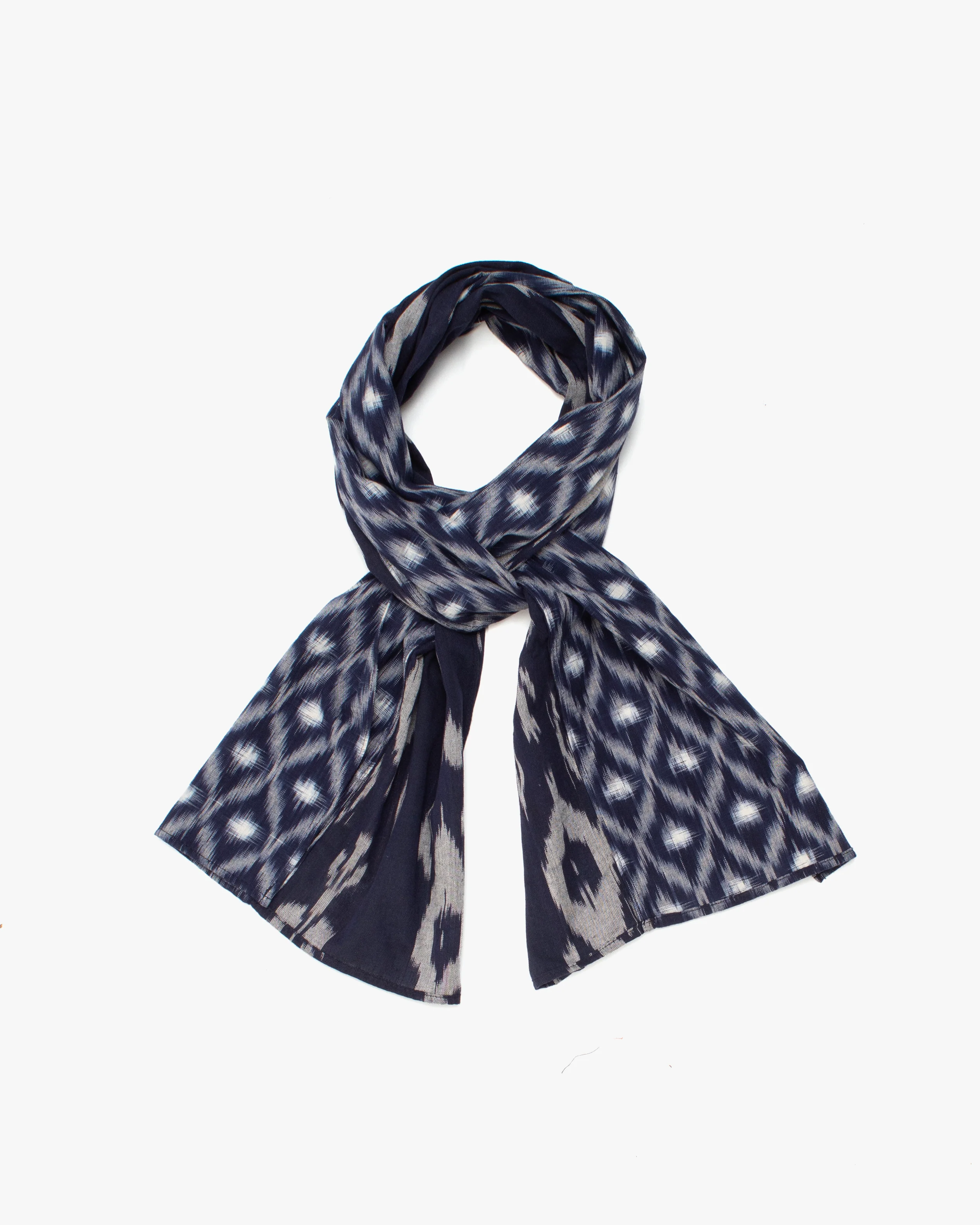 Kiriko Original Scarf, Double Split, Indian Kasuri, #1 - Image 2