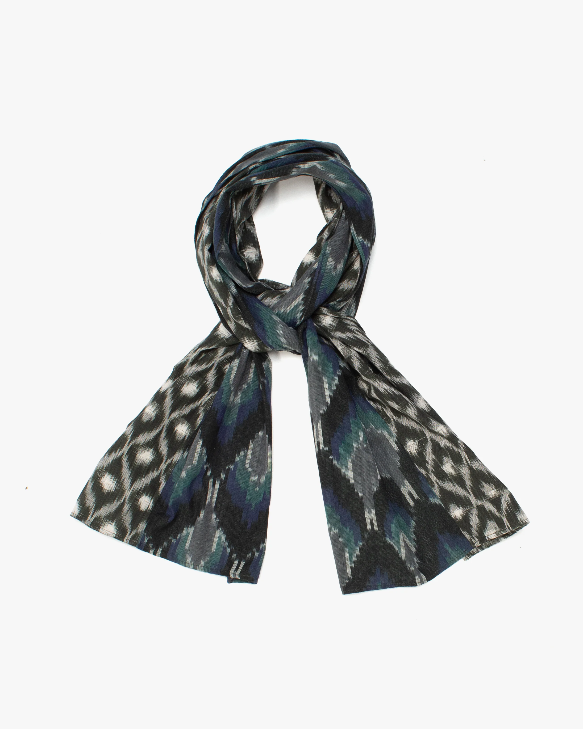 Kiriko Original Scarf, Double Split, Indian Kasuri, #4