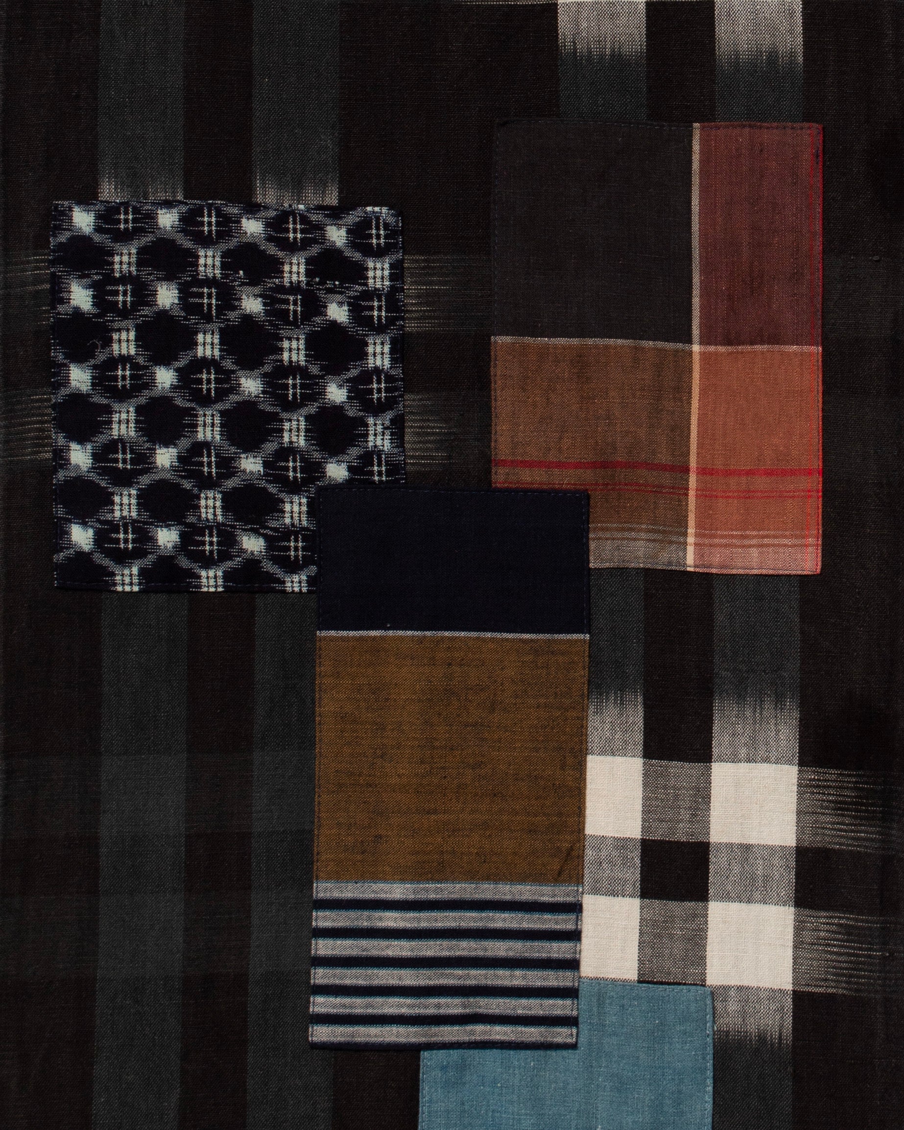 Kiriko Original Scarf, Patched Boro, Indigo, 21 - Image 3