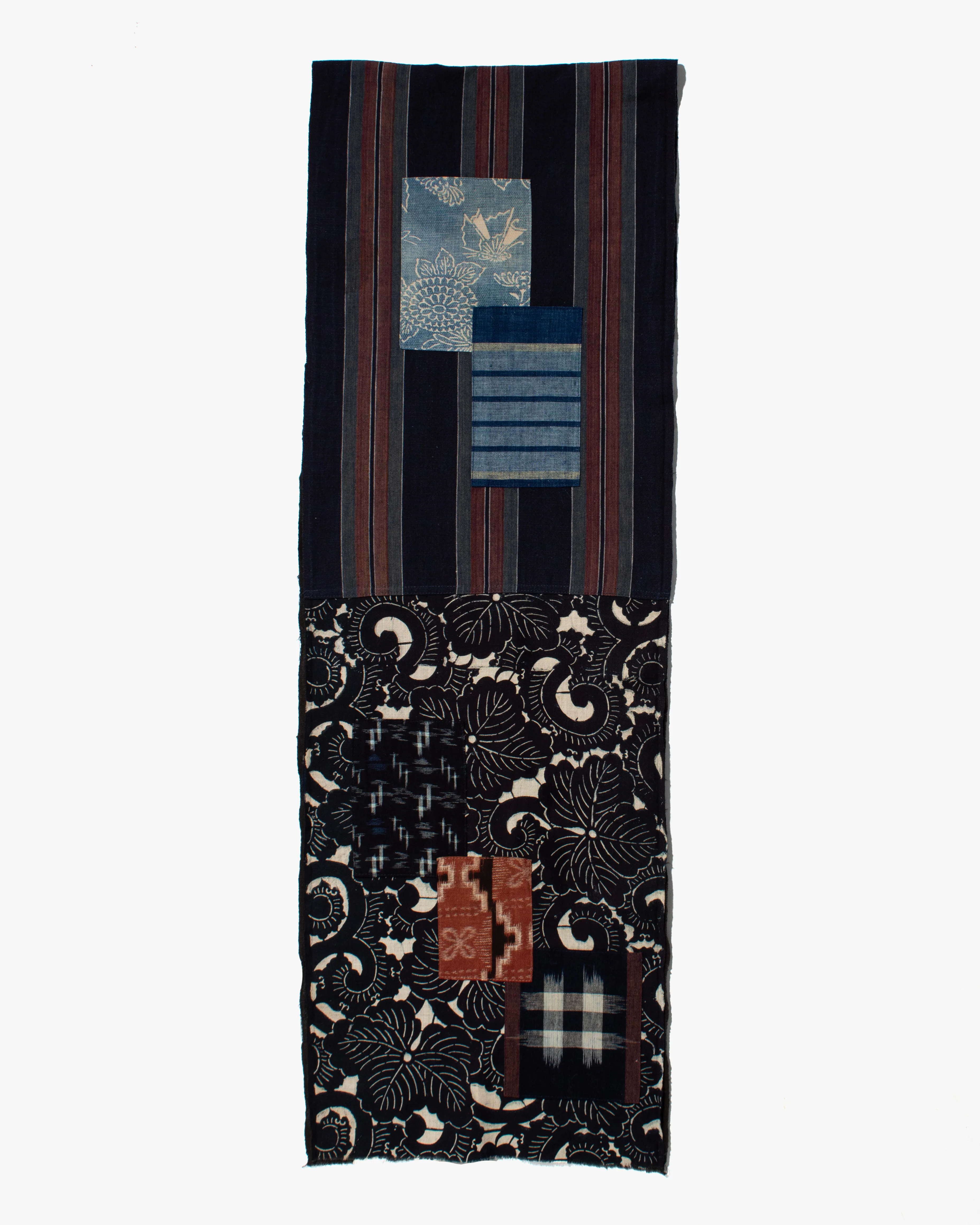Kiriko Original Scarf, Patched Boro, Indigo, 21 - Image 5
