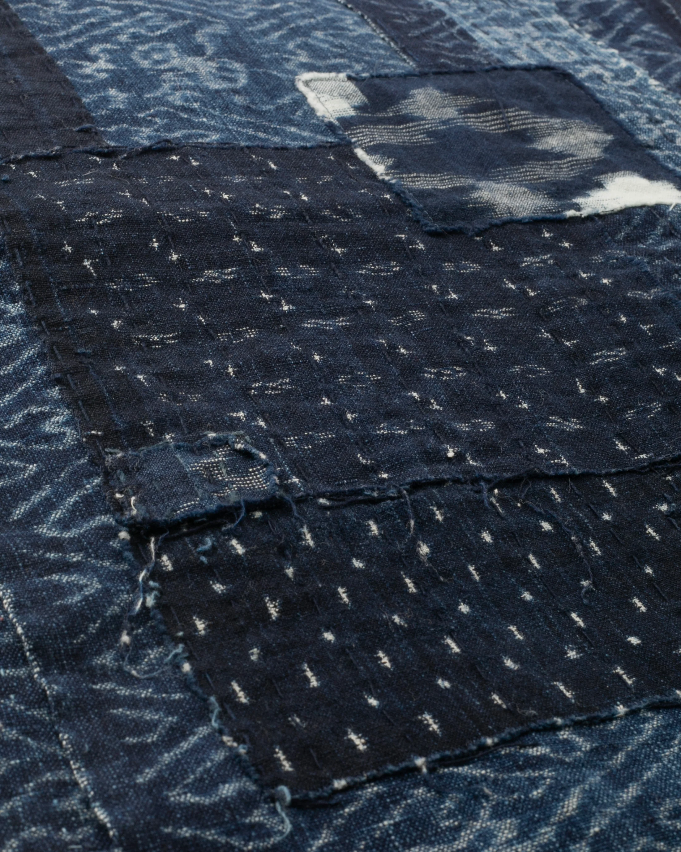 Kiriko Original Scarf, Patched Boro, Indigo, 32 - Image 4