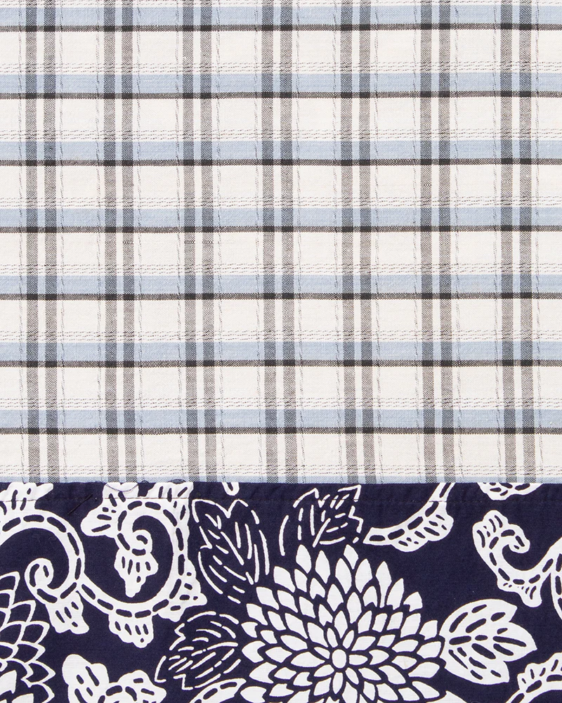 Kiriko Original Scarf, Patched Kasuri, Indigo, 26 - Image 5