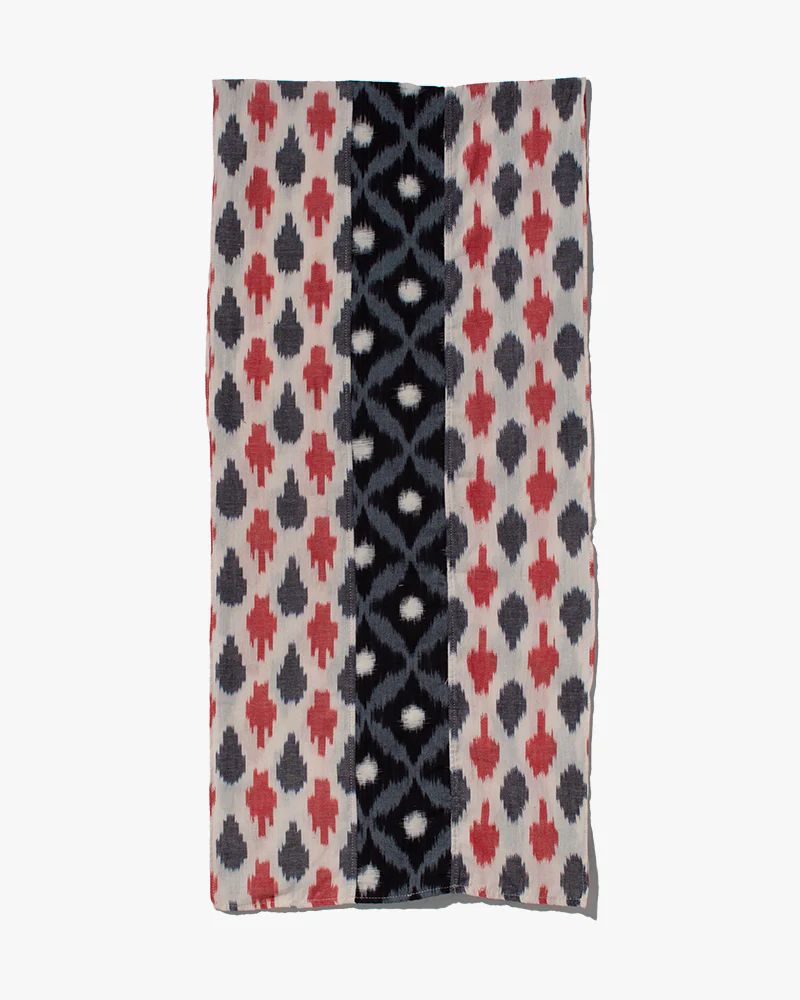 Kiriko Original Scarf, Triple Split, Indian Kasuri, #8 - Image 3