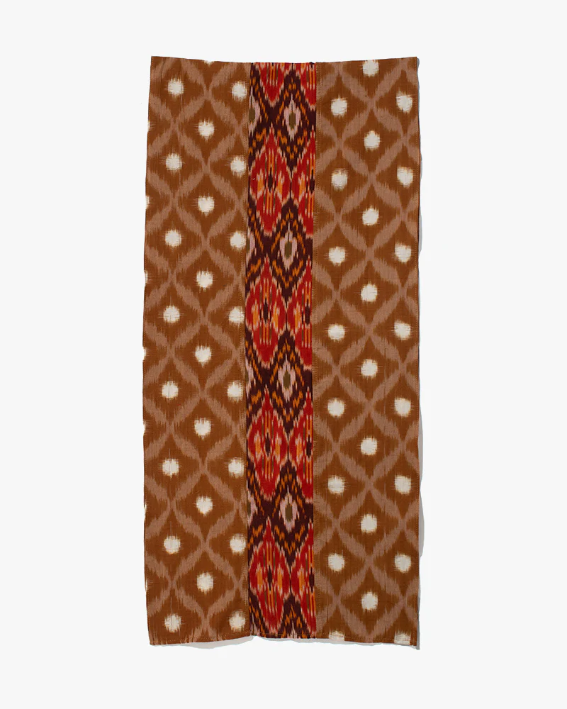 Kiriko Original Scarf, Triple Split, Indian Kasuri, #10 - Image 4