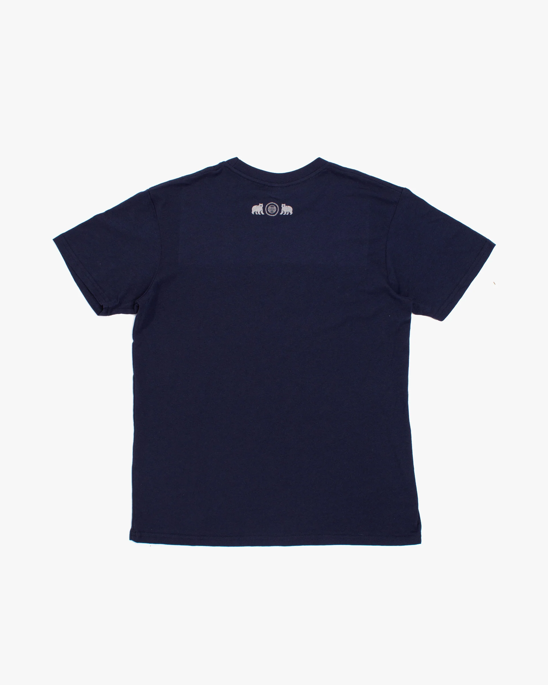 Kiriko Original Tee, 4 oz. US Made, Kuma with Embroidered Fish, Navy - Image 8