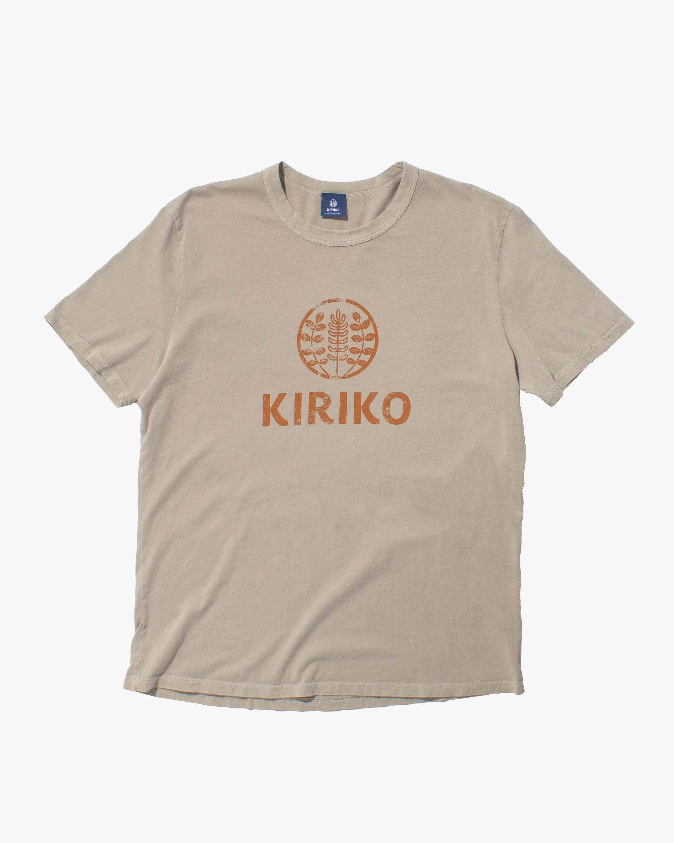 Kiriko Original Tee, 6 oz Cotton, Printed Logo, Latte - Image 5