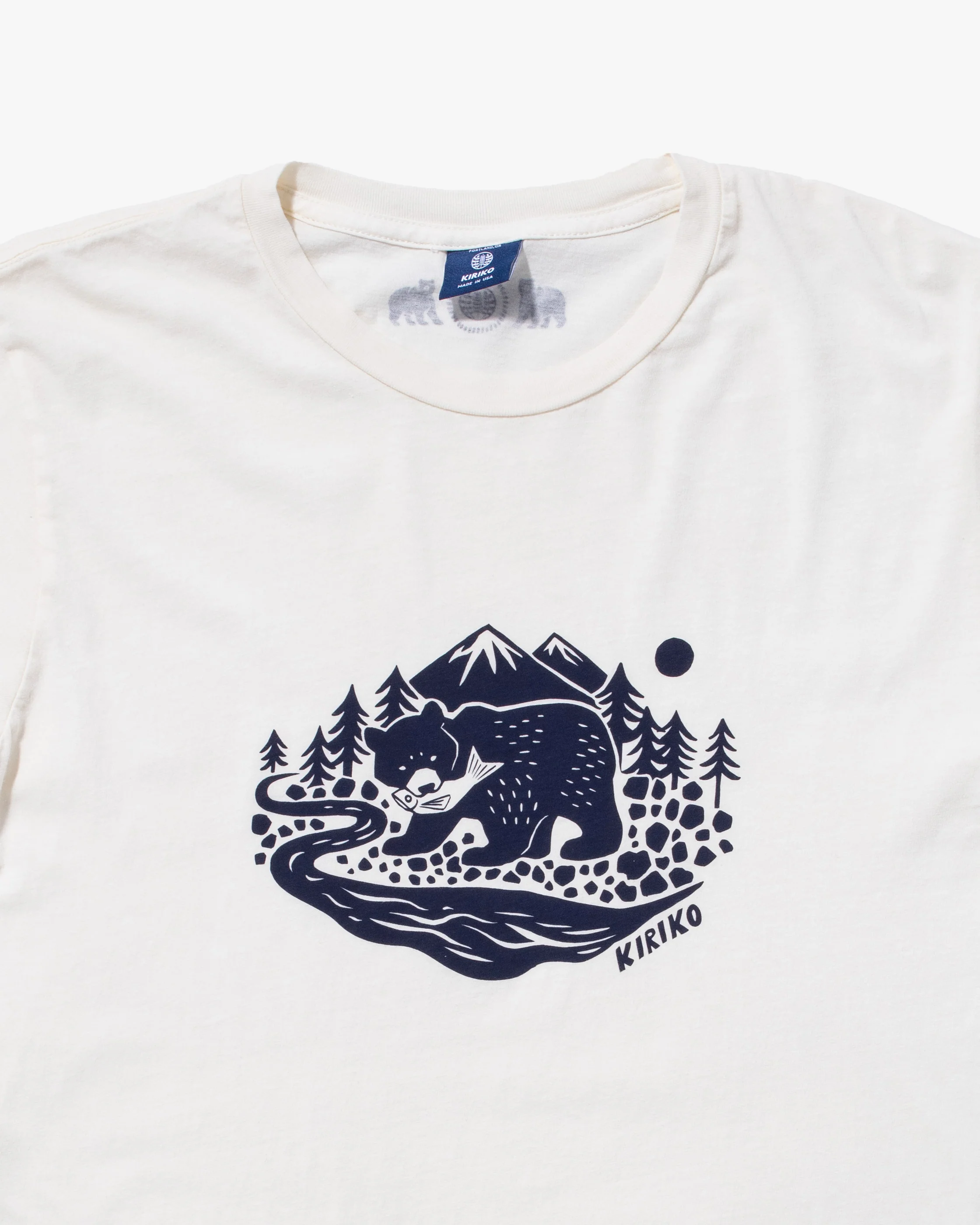 Kiriko Original Tee, 6oz Cotton, Kuma, Cream White - Image 8