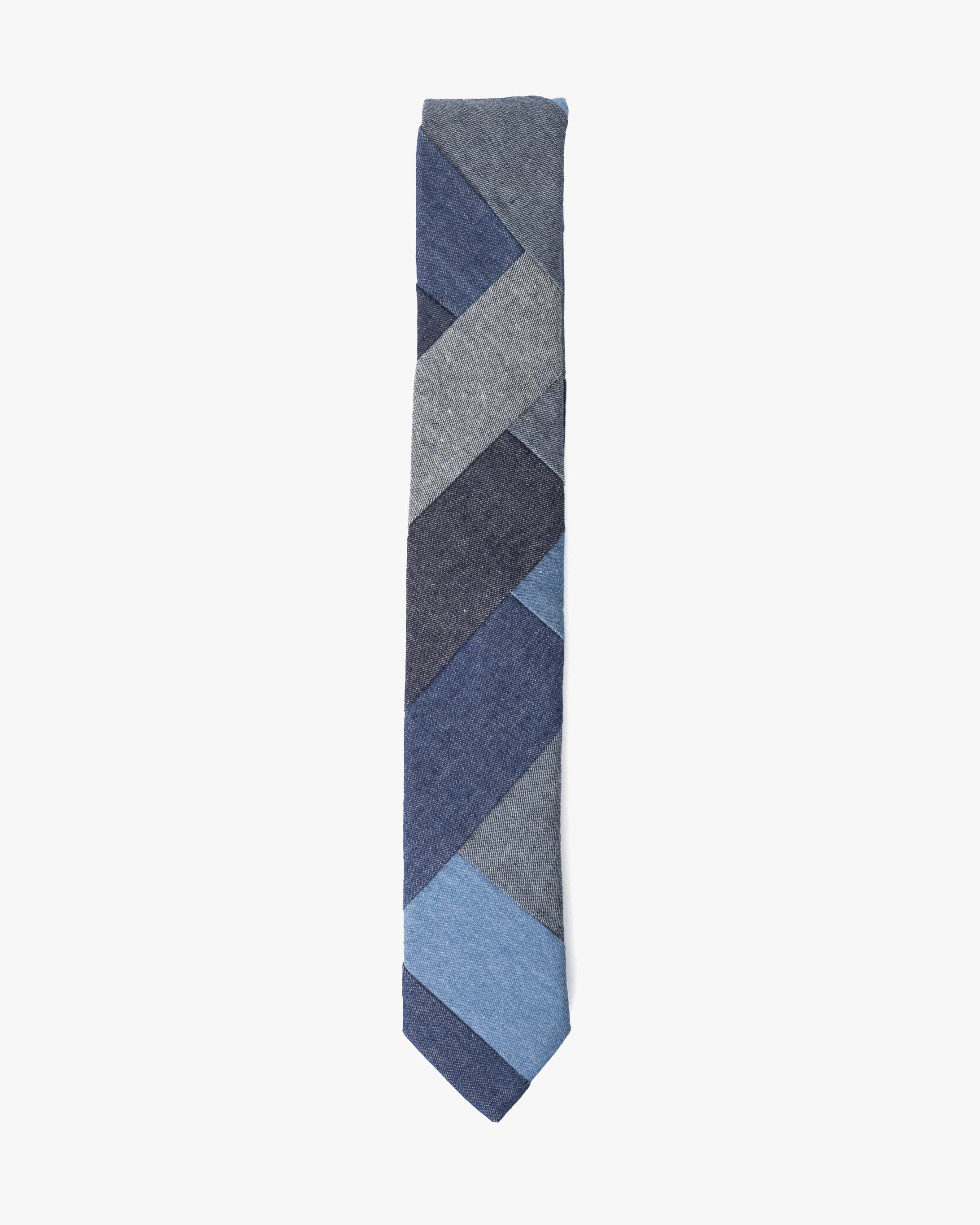 Kiriko Original Tie, Patchwork, Dark Denim - Image 2